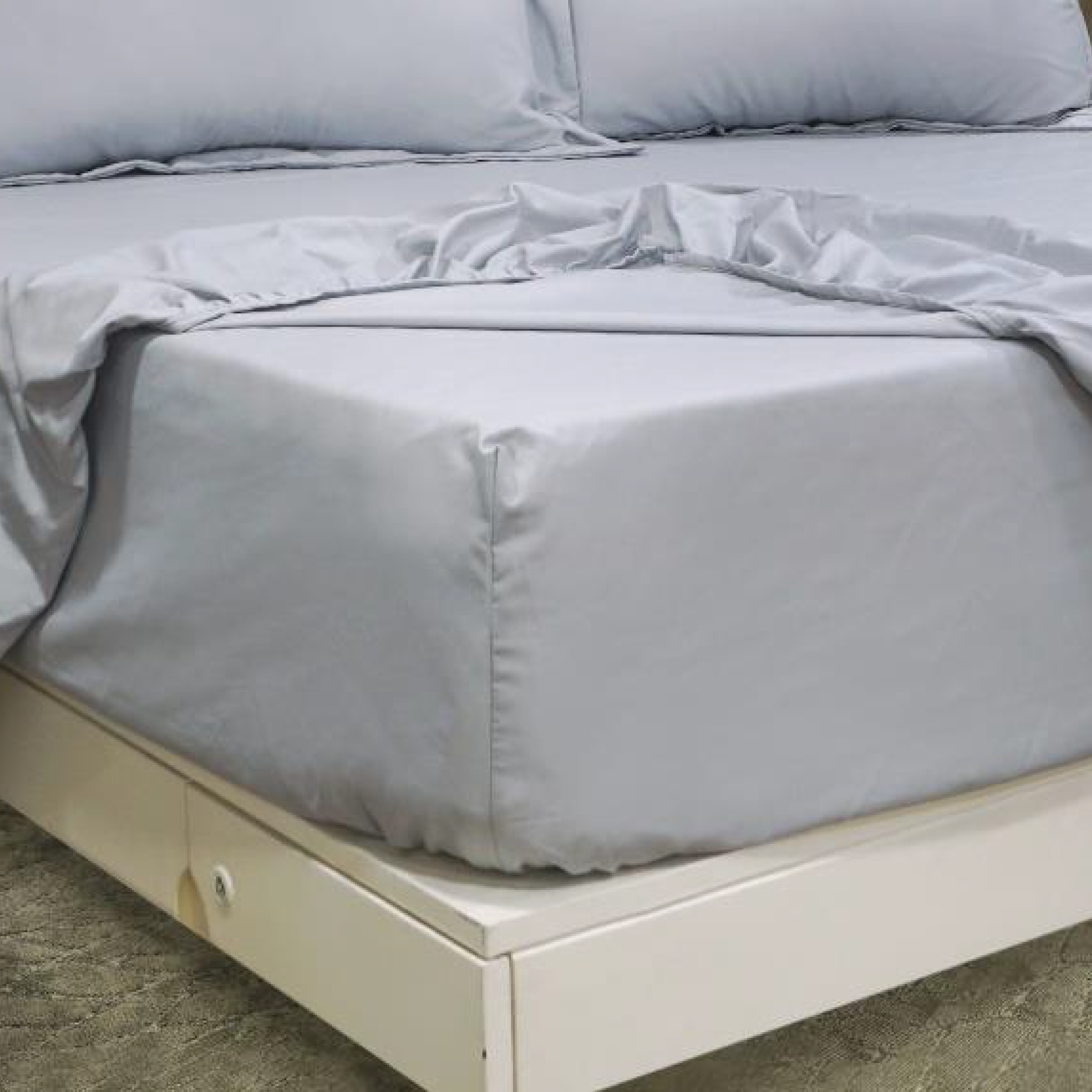 JUEGO DE SÁBANAS COOL 150 HILOS COTTON CONFORT / PLOMO ARLIN - 2