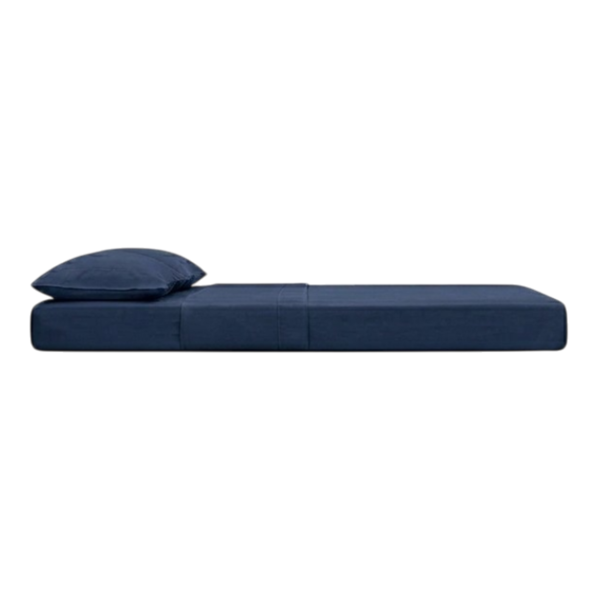 JUEGO DE SÁBANAS 150 HILOS MICROFIBRA DAMASCO / AZUL MARINO ARLIN - 3