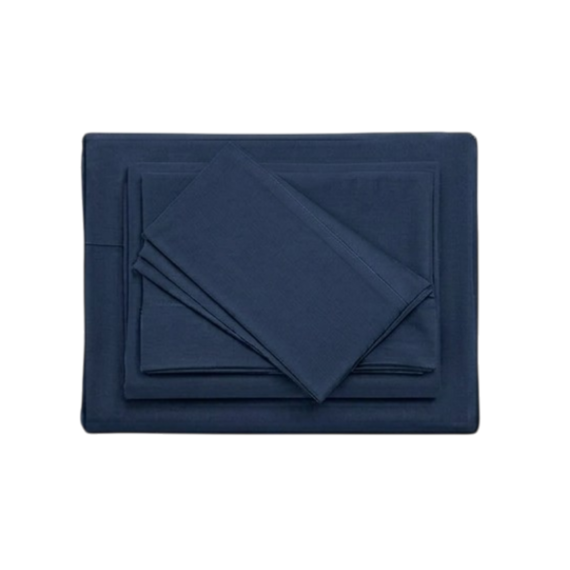 JUEGO DE SÁBANAS 150 HILOS MICROFIBRA DAMASCO / AZUL MARINO ARLIN - 5