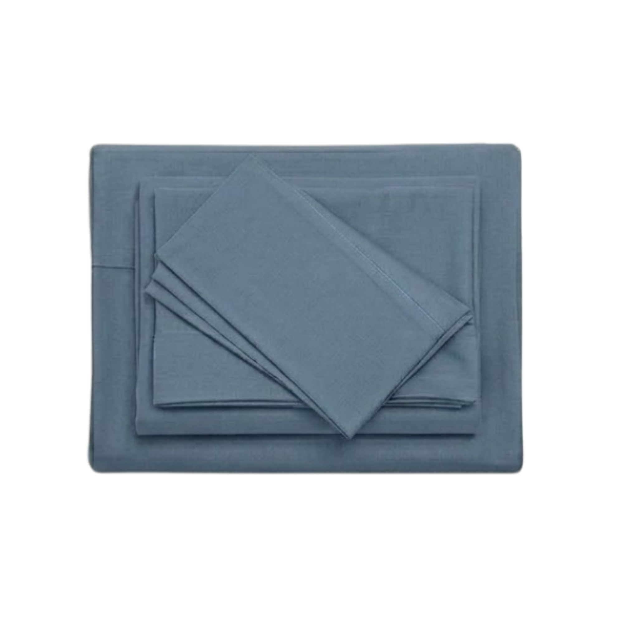 JUEGO DE SÁBANAS 150 HILOS MICROFIBRA DAMASCO / AZUL ACERO ARLIN - 5