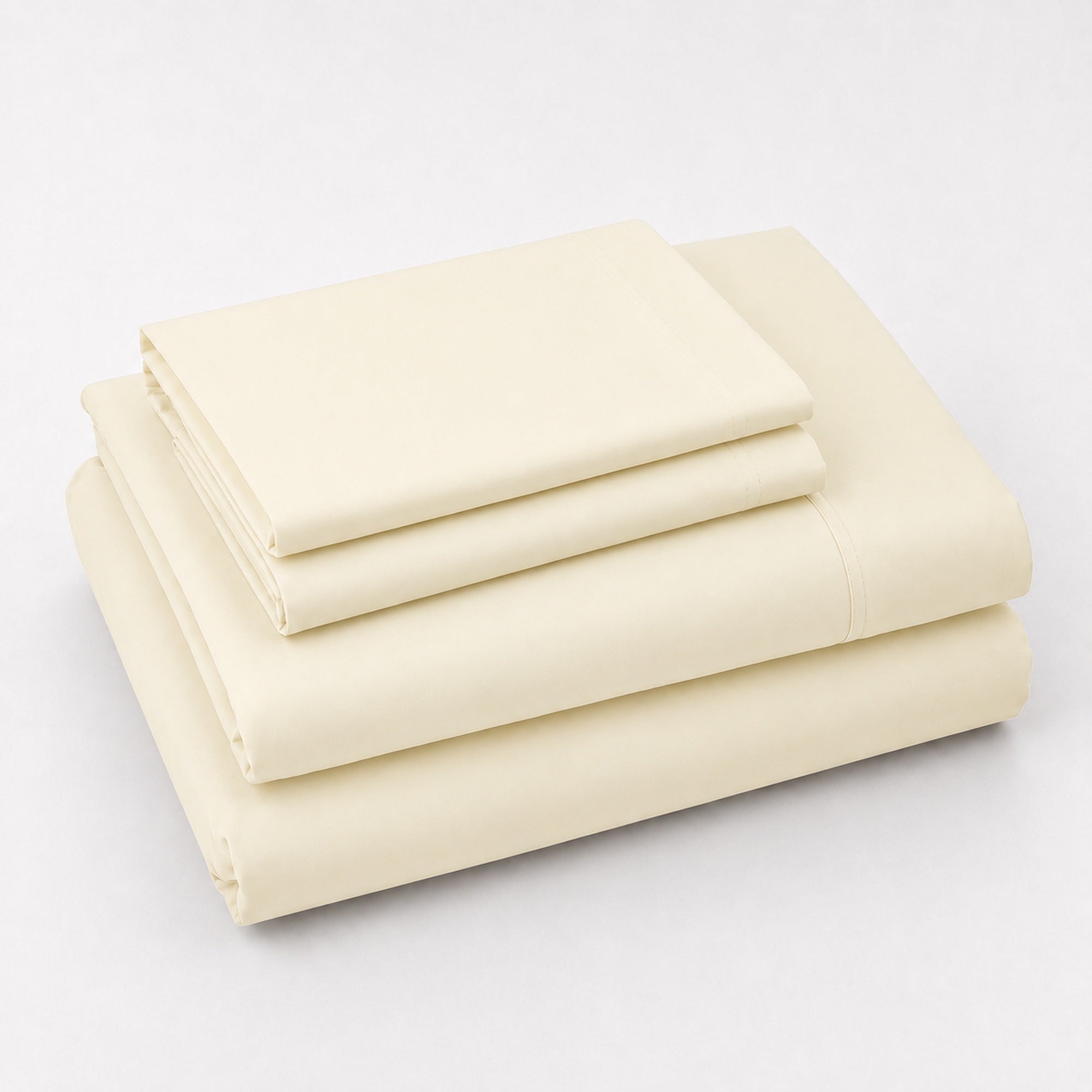 JUEGO DE SÁBANAS 150 HILOS ALGODÓN CONFORT / CREMA ARLIN - 1
