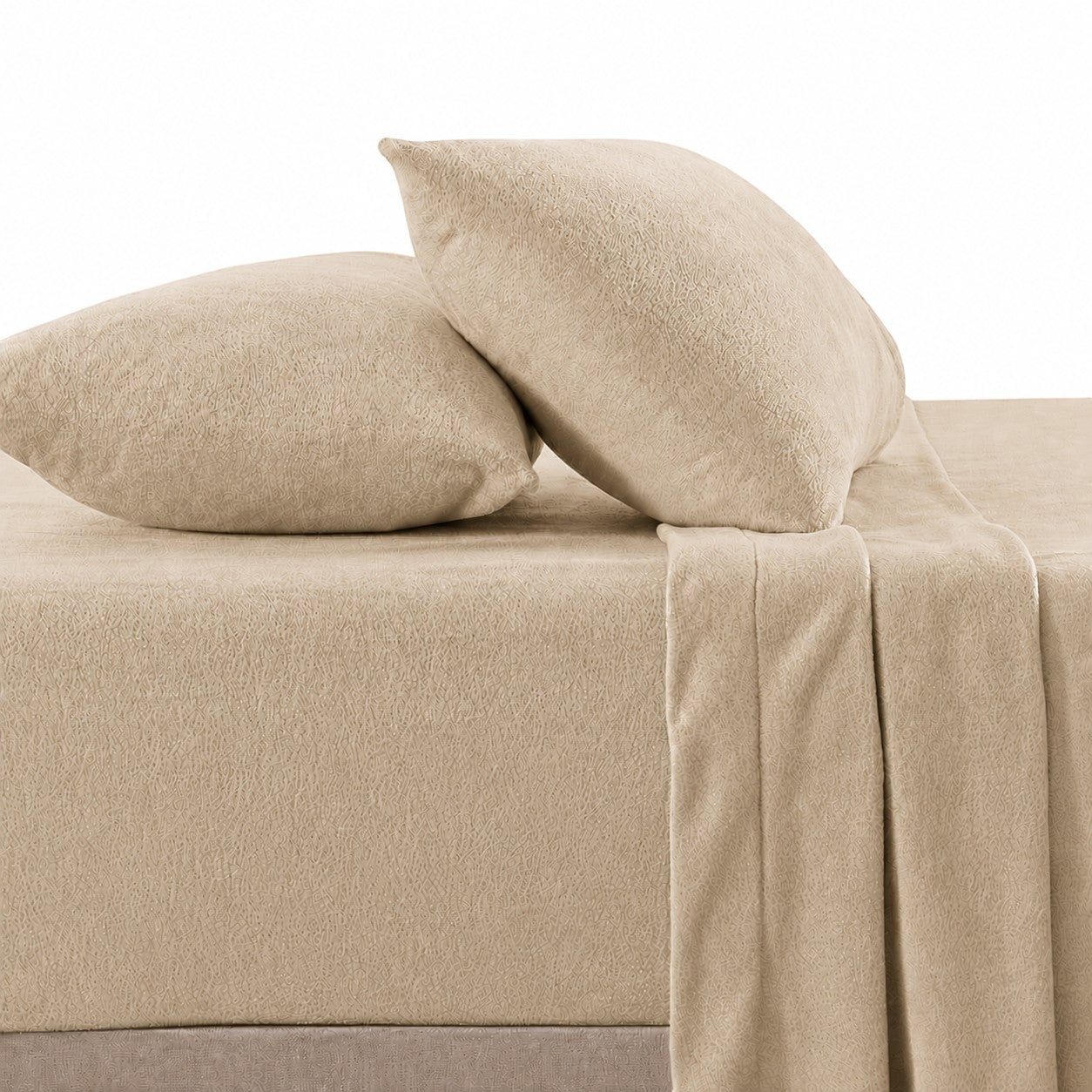JUEGO DE SÁBANAS 230 GR POLAR CONFORT / BEIGE ARLIN - 1