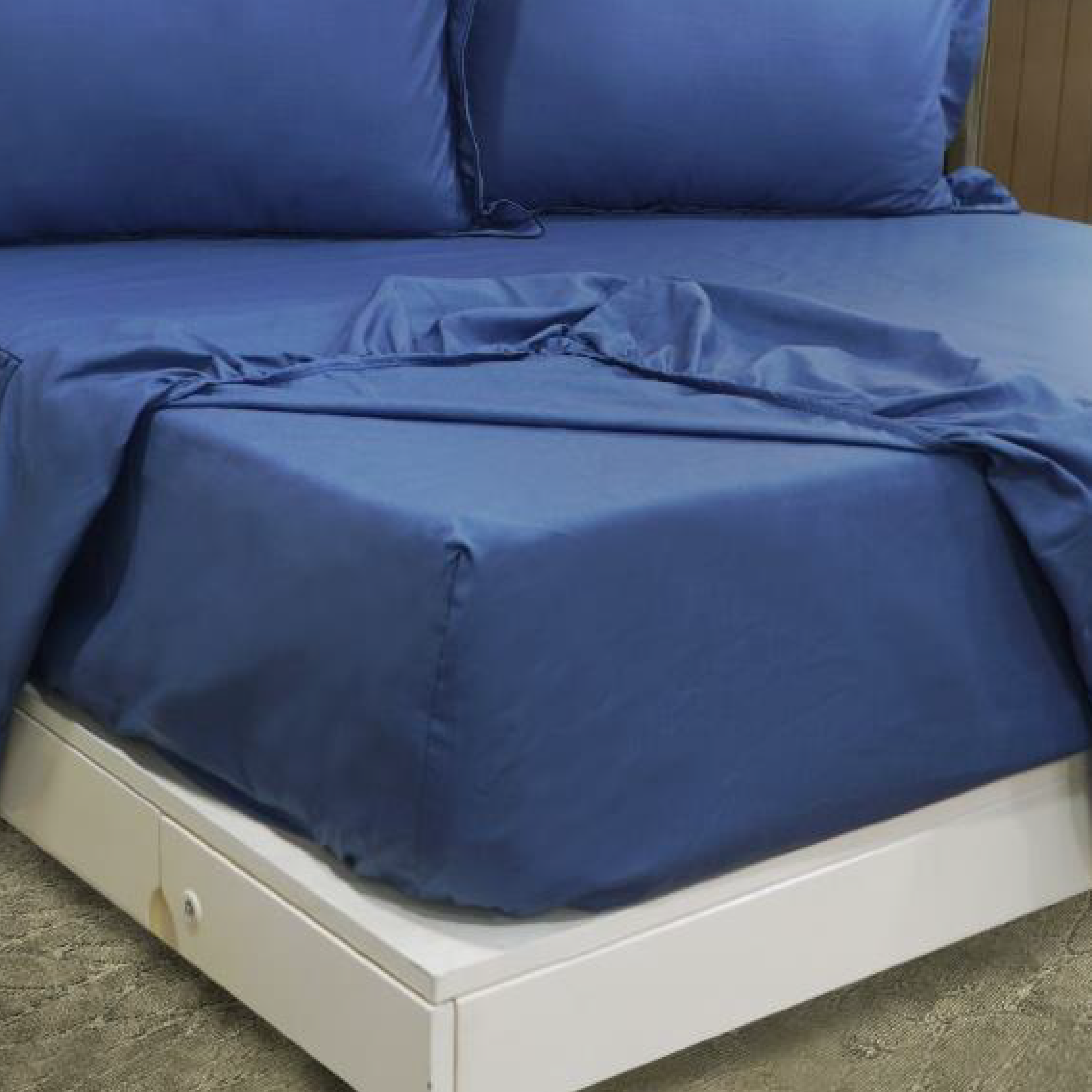 JUEGO DE SÁBANAS COOL 150 HILOS COTTON CONFORT / AZUL ARLIN - 2