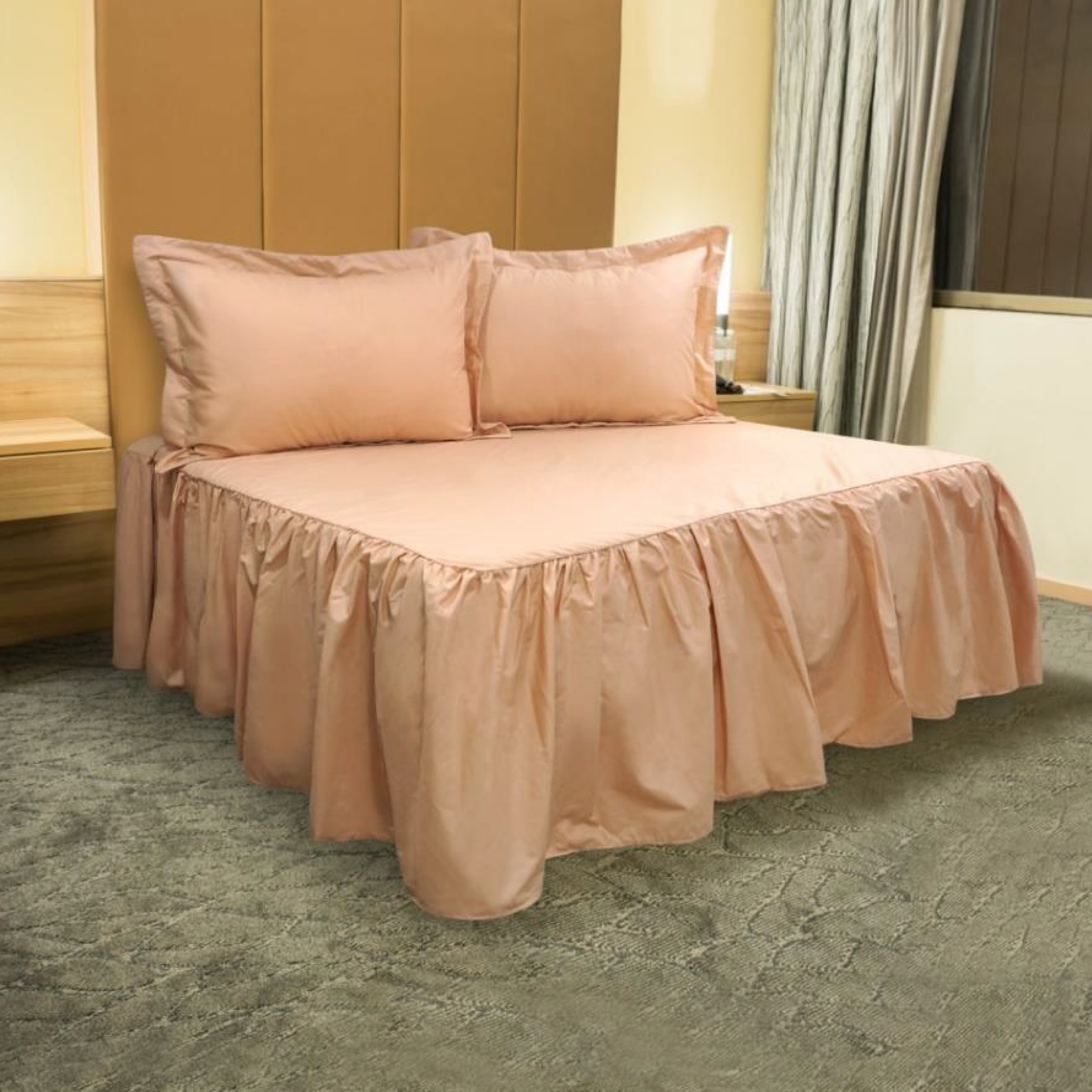 JUEGO DE SÁBANAS COOL 150 HILOS COTTON CONFORT / NUDE ARLIN - 1
