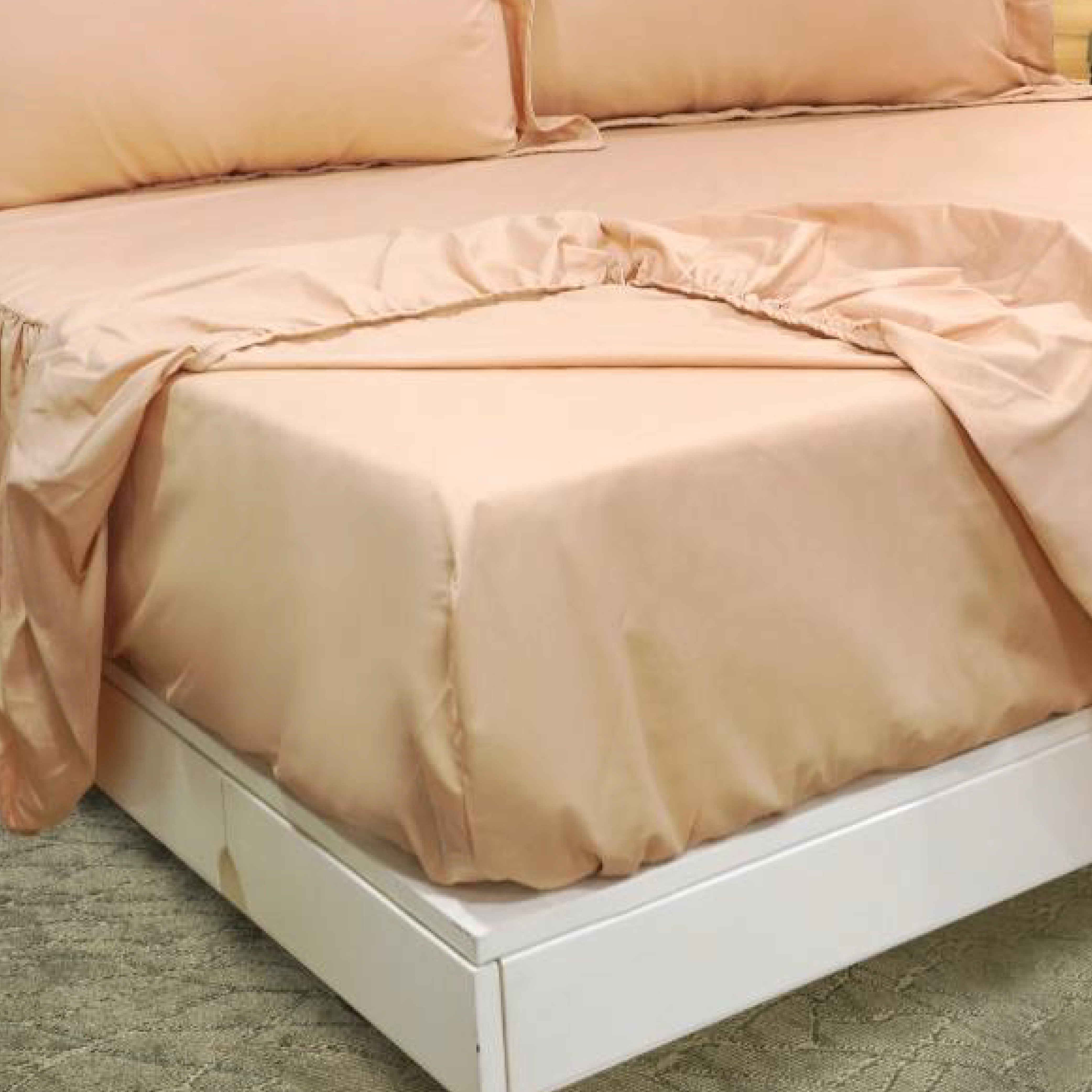 JUEGO DE SÁBANAS COOL 150 HILOS COTTON CONFORT / NUDE ARLIN - 2