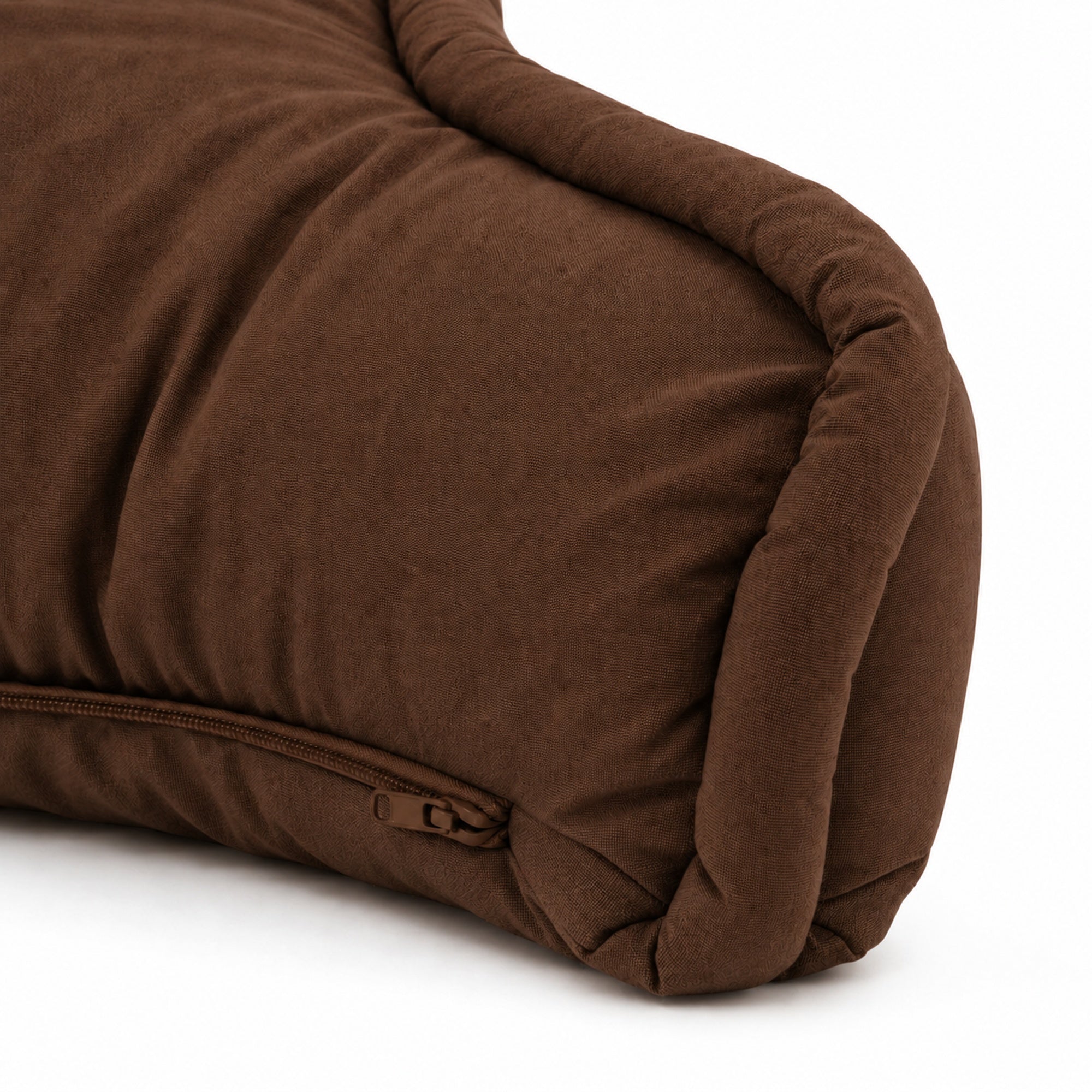 COJÍN ANATÓMICO POLY COTTON DELUXE / MARRÓN ARLIN - 4