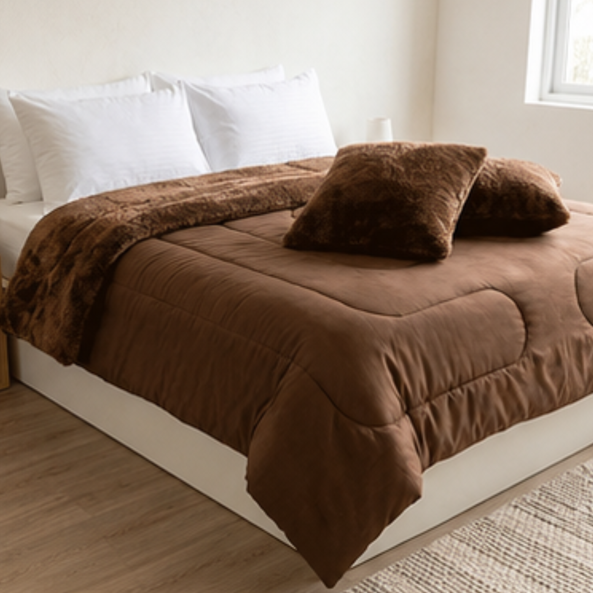 EDREDÓN NÓRDICO PLUSH BELL 180 GR MICROFIBRA CONFORT / CHOCOLATE ARLIN - 2