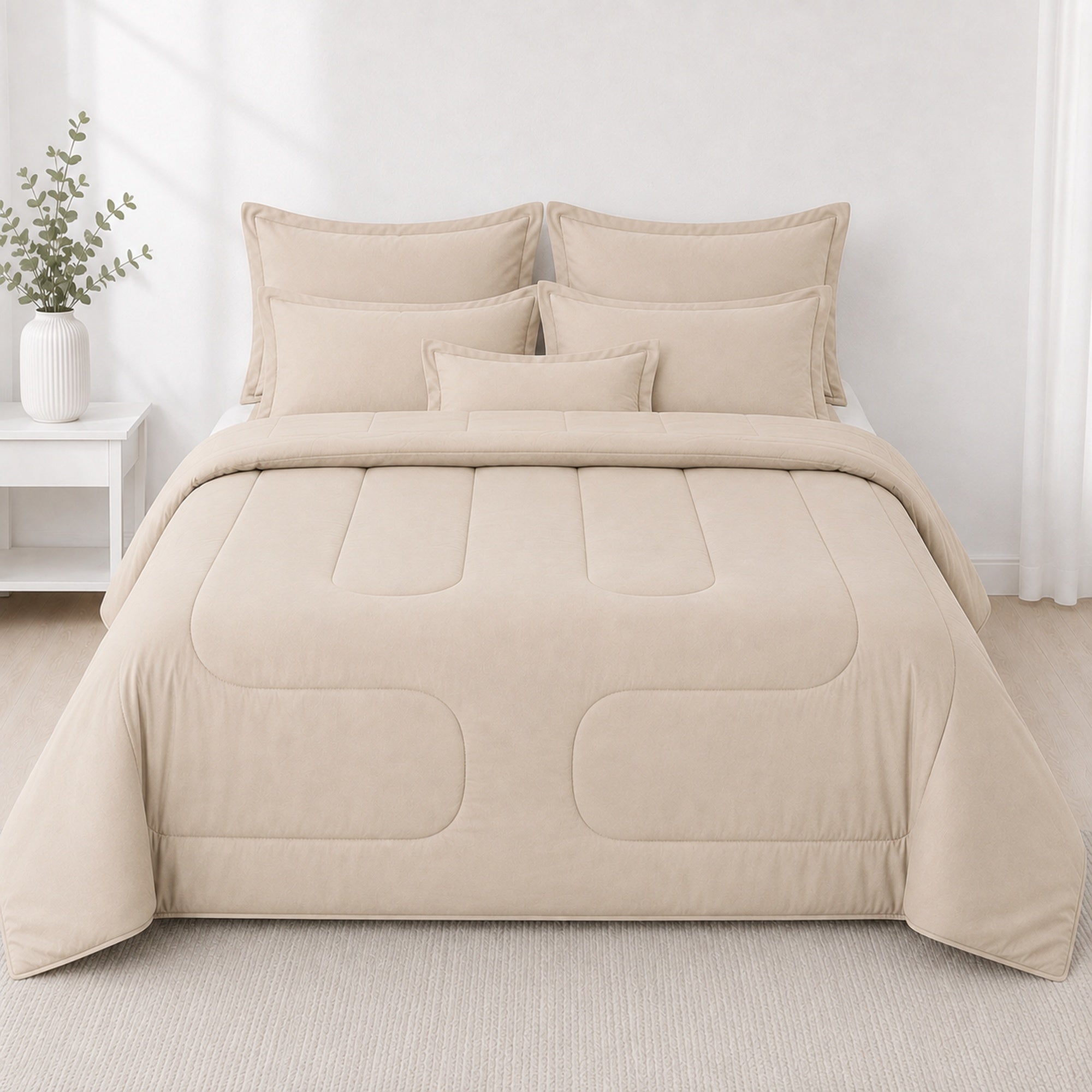 EDREDÓN 150 HILOS ALGODÓN CONFORT / BEIGE ARLIN - 2