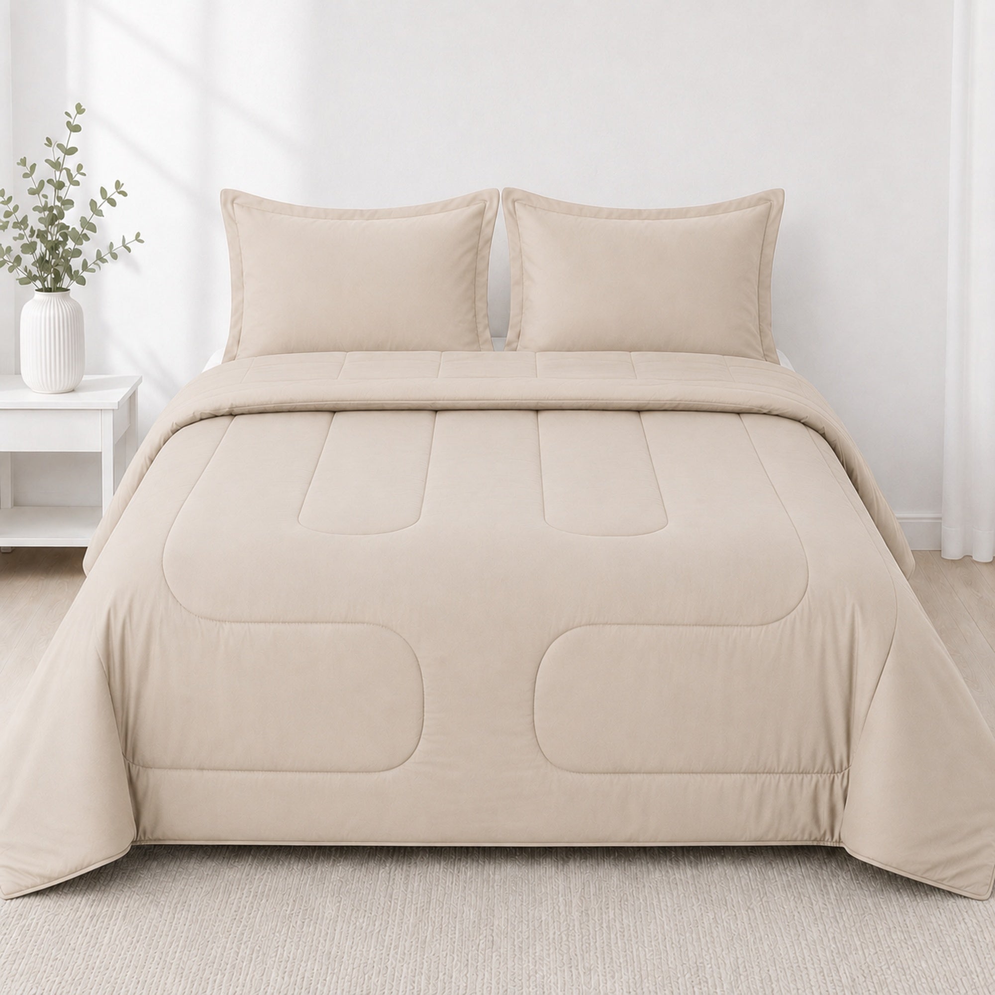 EDREDÓN 150 HILOS ALGODÓN CONFORT / BEIGE ARLIN - 3