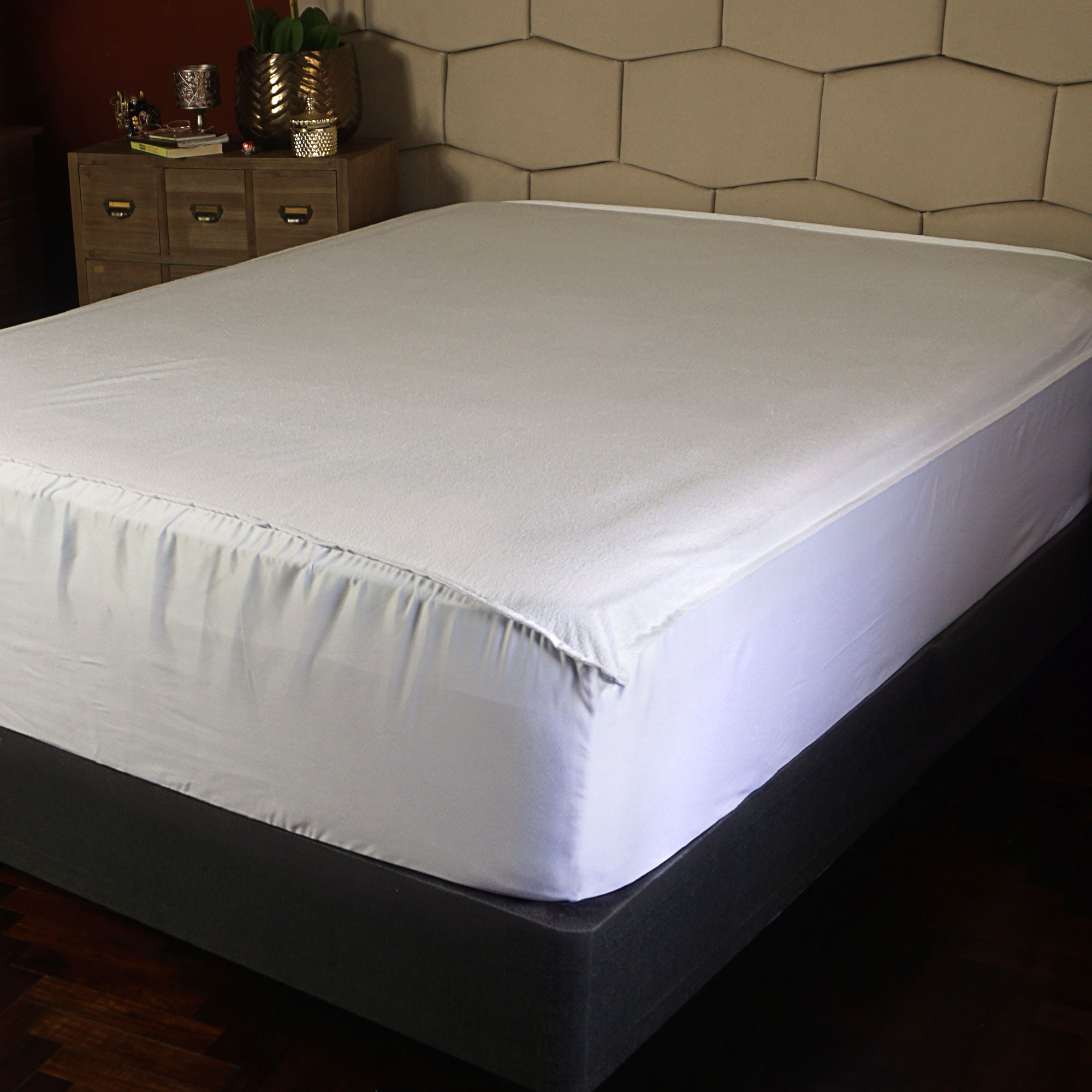 PROTECTOR DE COLCHÓN ANTIFLUIDO FELPA AMOLDABLE CONFORT / BLANCO ARLIN - 2