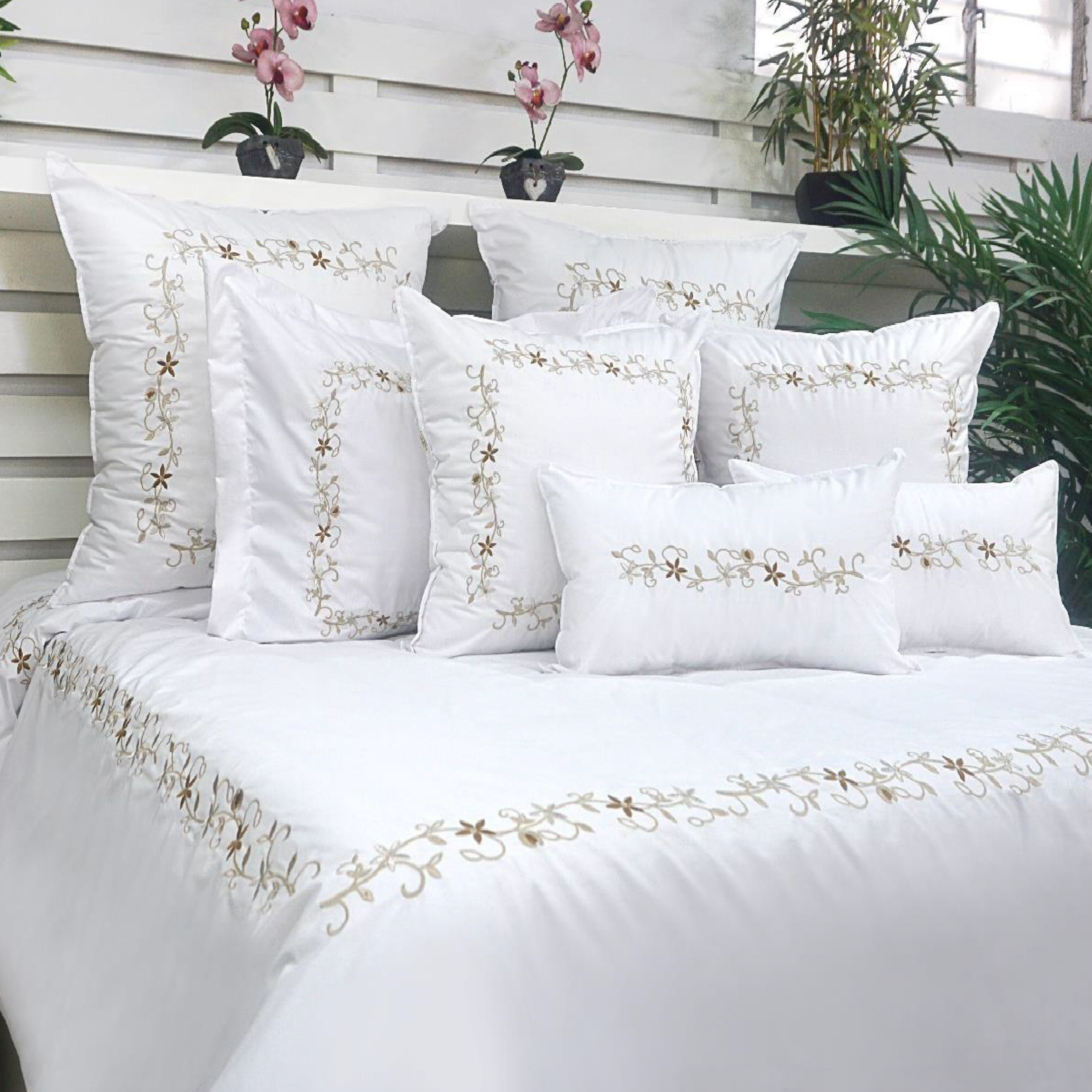 FUNDA DUVET BELHA 220 HILOS ALGODÓN DELUXE / DORADO ARLIN - 1