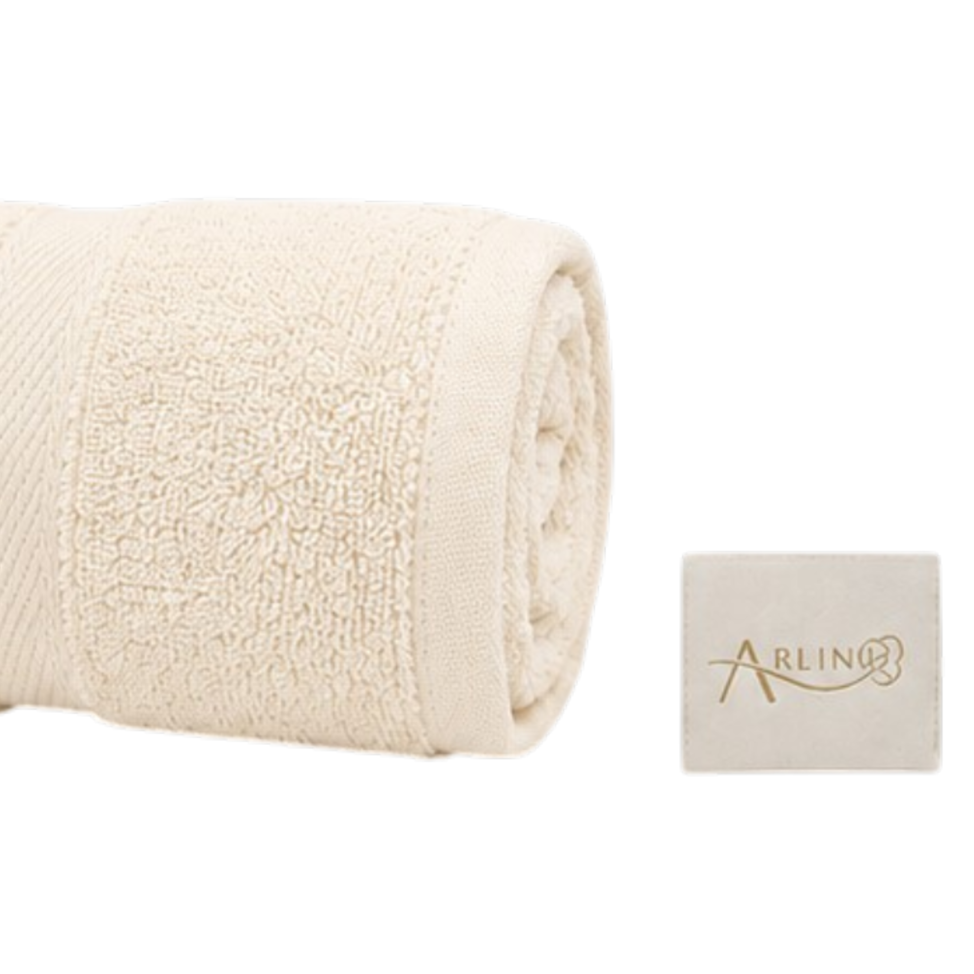 TOALLA CORPORAL FELPA ALGODÓN PREMIUM / CREMA ARLIN - 2