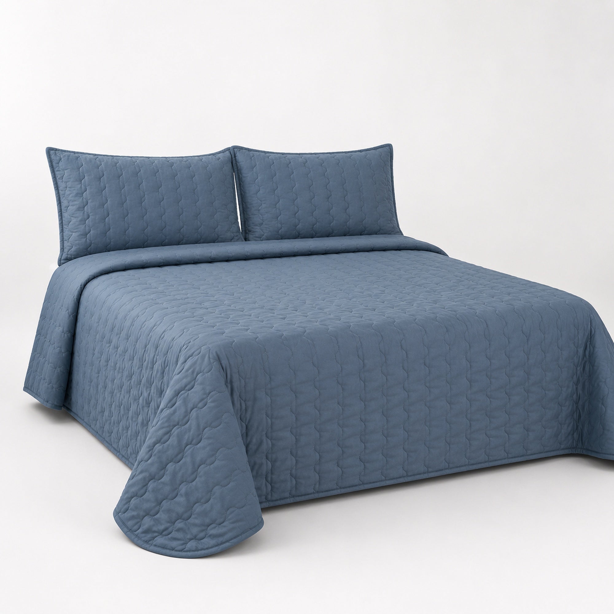 COVER THIN 150 HILOS MICROFIBRA CONFORT / AZUL ACERO ARLIN - 2