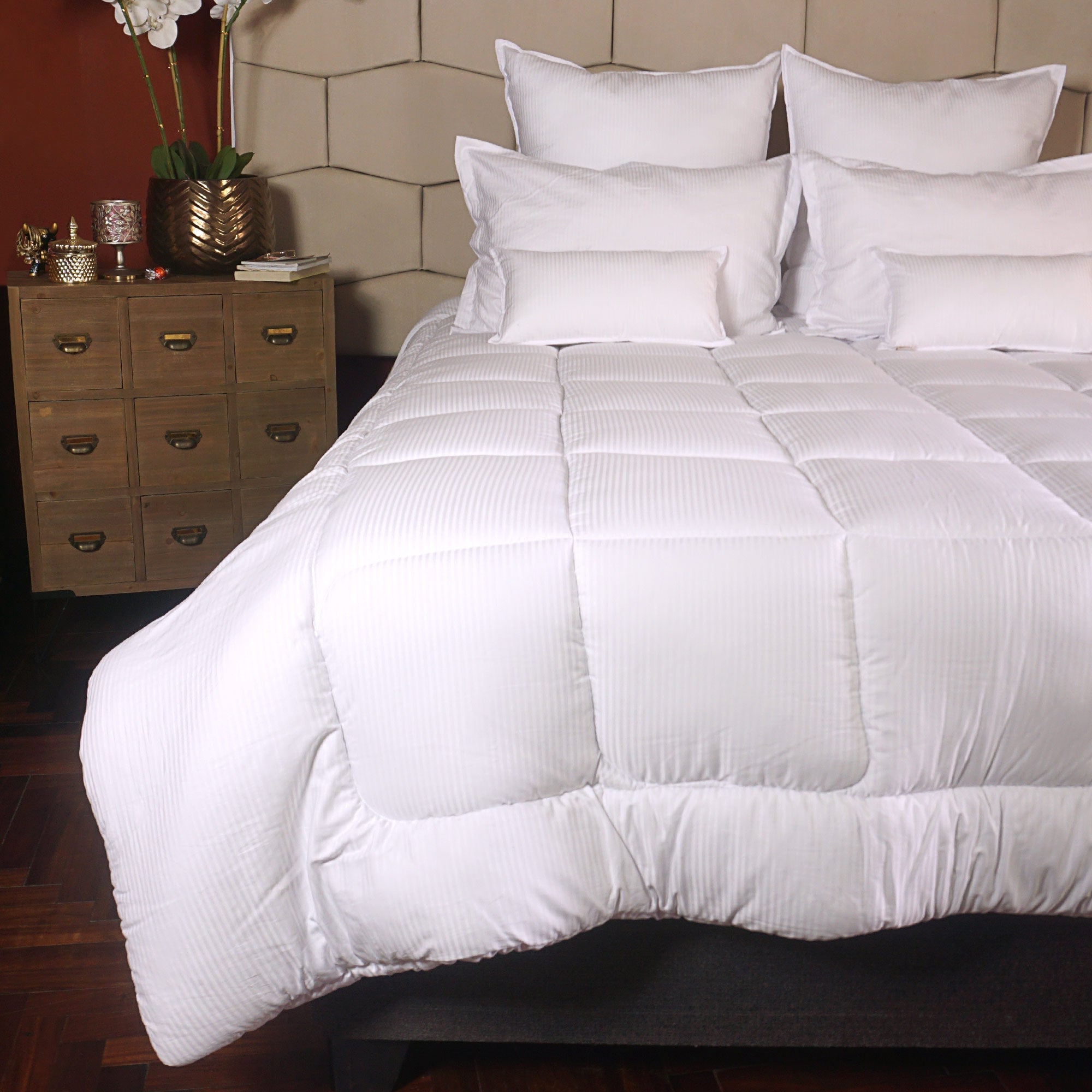 EDREDÓN DUVET 300 HILOS PIMA COTTON PREMIUM / LÍNEAS SATINADAS ARLIN - 1