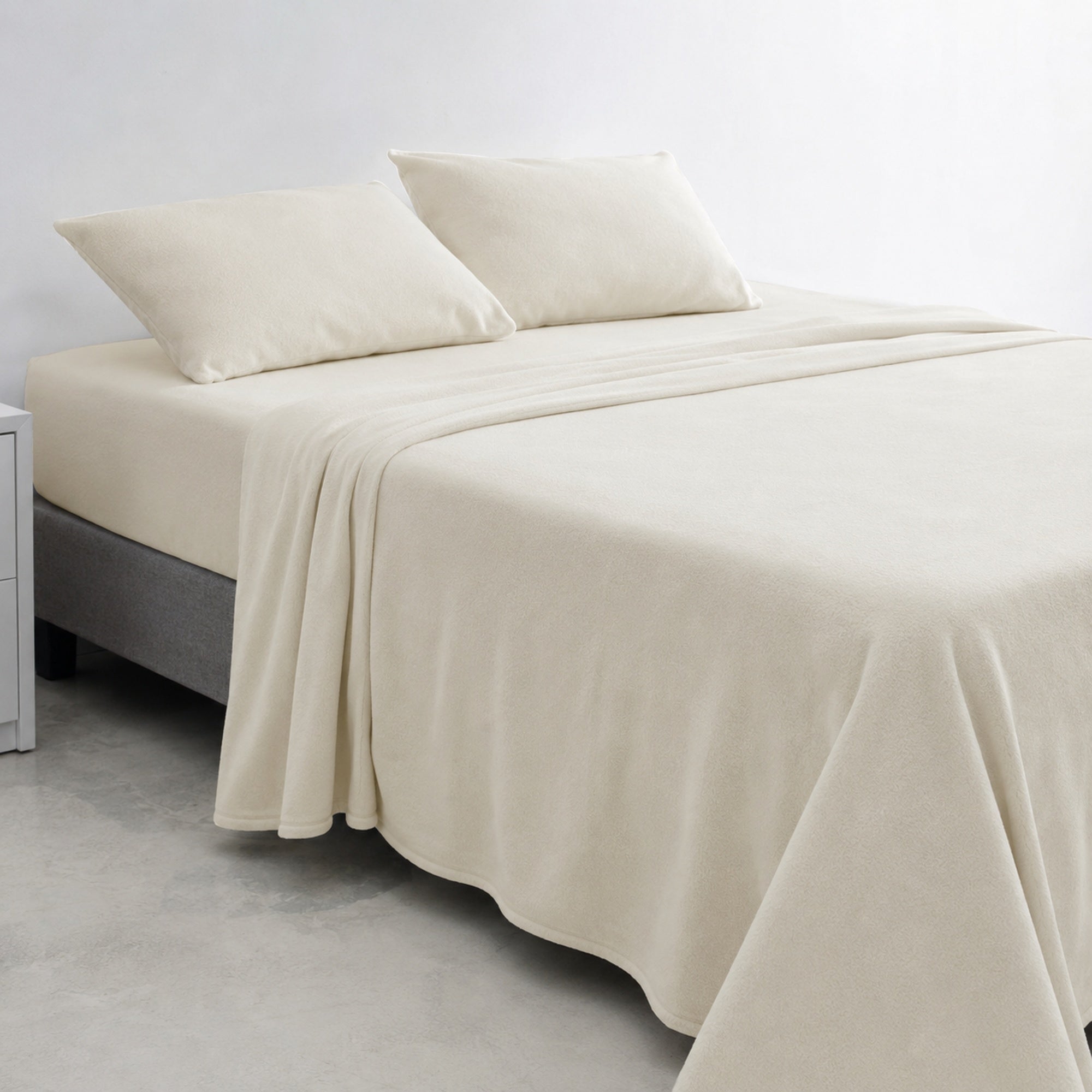 JUEGO DE SÁBANAS 230 GR POLAR CONFORT / CREMA ARLIN - 3