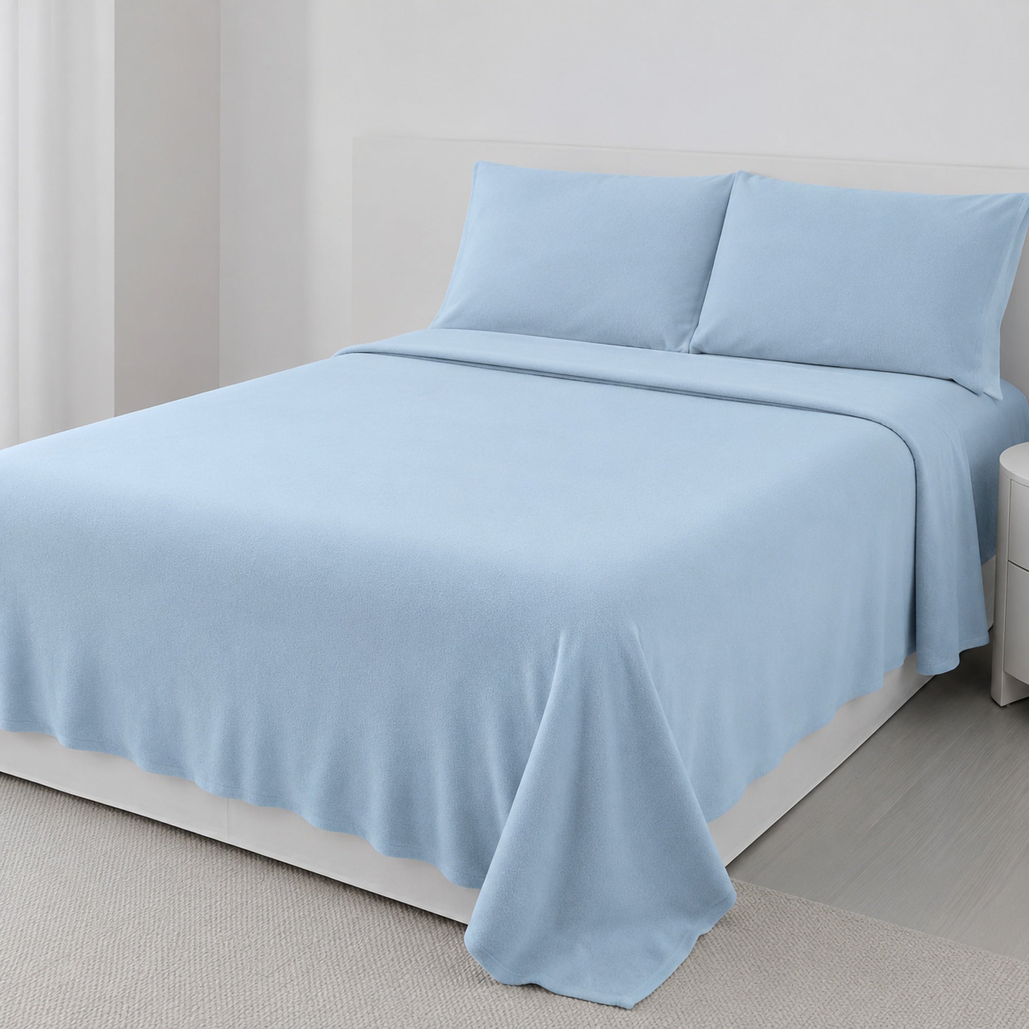 JUEGO DE SÁBANAS 230 GR POLAR CONFORT / CELESTE ARLIN - 4
