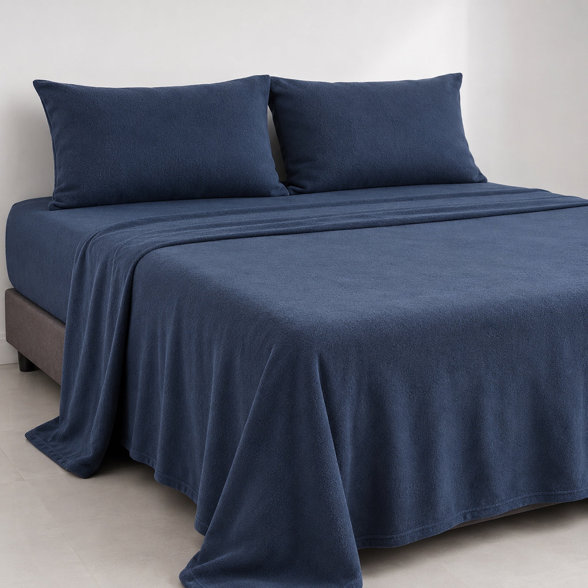 JUEGO DE SÁBANAS 230 GR POLAR CONFORT / AZUL ACERO ARLIN - 3