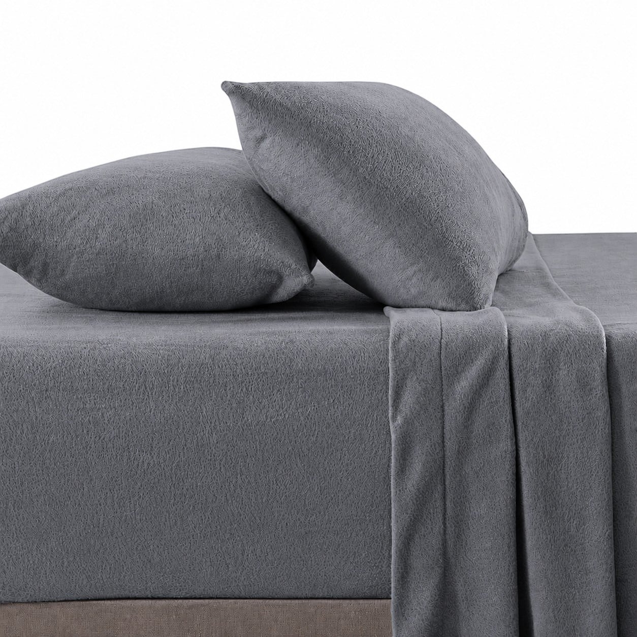 JUEGO DE SÁBANAS 230 GR POLAR CONFORT / PLOMO ARLIN - 1