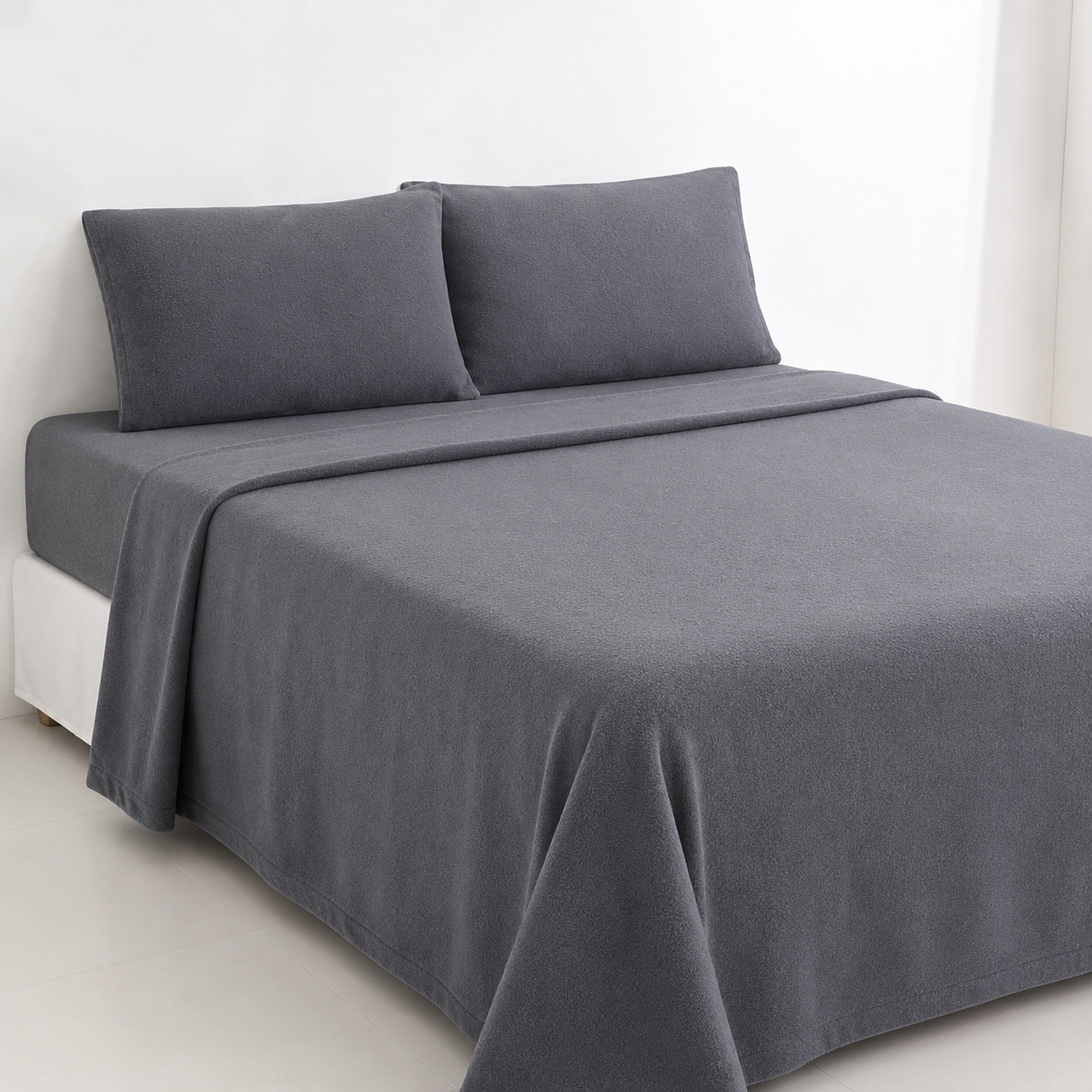 JUEGO DE SÁBANAS 230 GR POLAR CONFORT / PLOMO ARLIN - 2