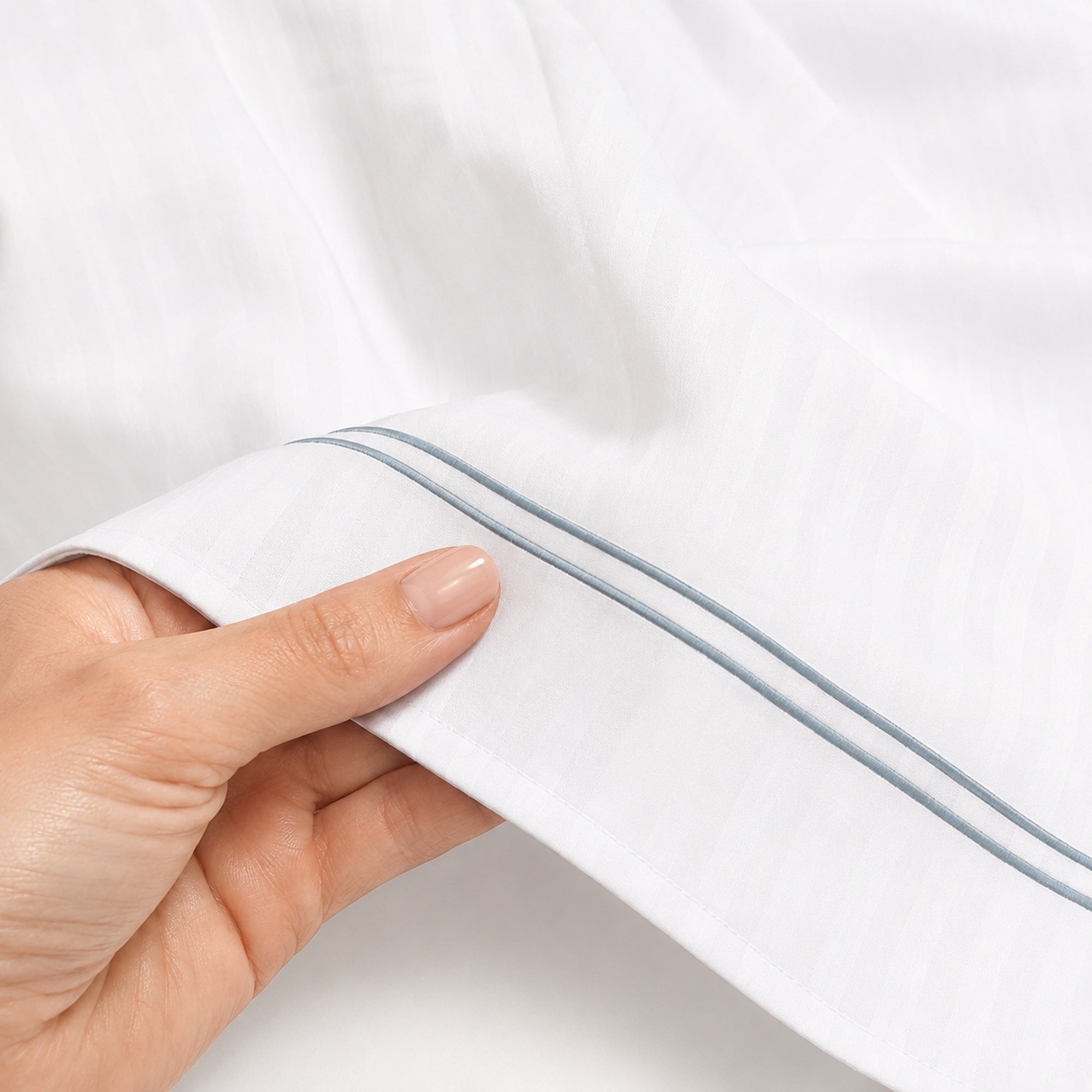 JUEGO DE SÁBANAS 300 HILOS PIMA COTTON PREMIUM / LÍNEAS SATINADAS ARLIN - 3