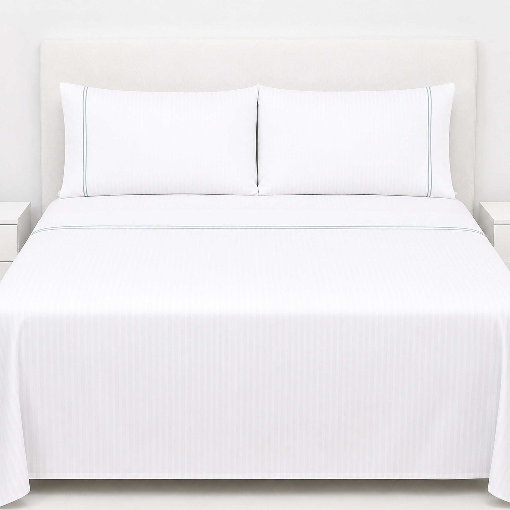 JUEGO DE SÁBANAS 300 HILOS PIMA COTTON PREMIUM / ARLIN 2 PLAZAS - 2