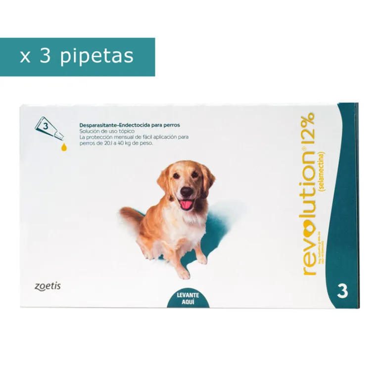 REVOLUTION PARA PERROS 20 A 40 KG – PIPETA ANTIPARASITARIA MENSUAL - 1