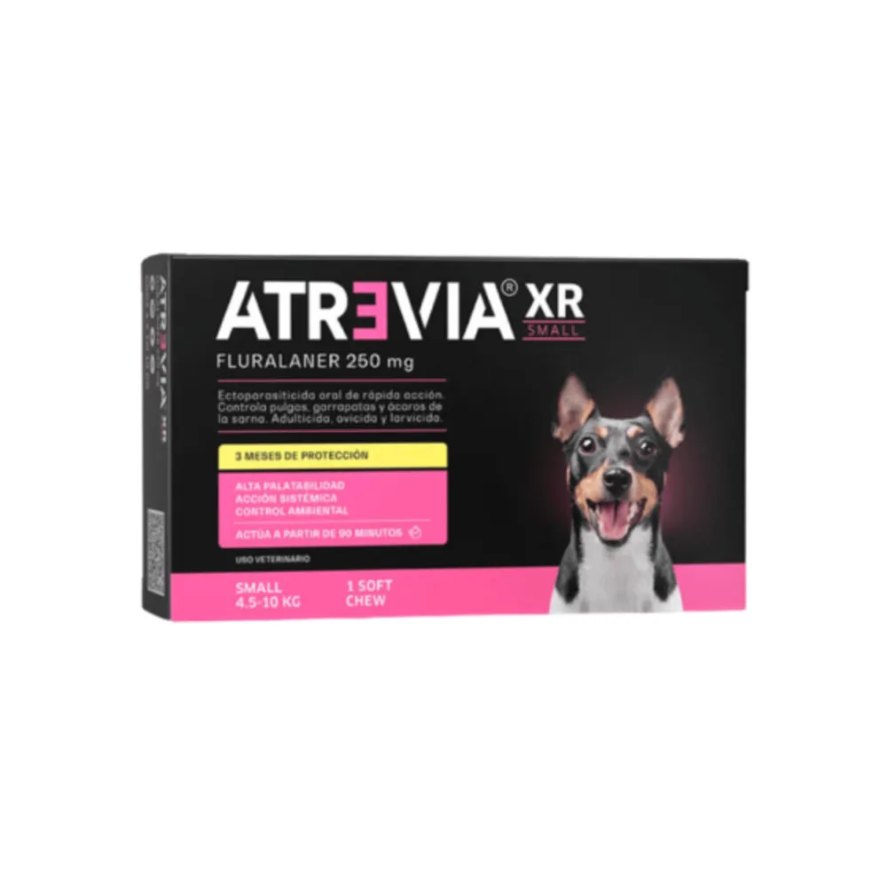 ATREVIA XR SMALL – ANTIPULGAS MASTICABLE PARA PERROS 4.5 A 10 KG - 1
