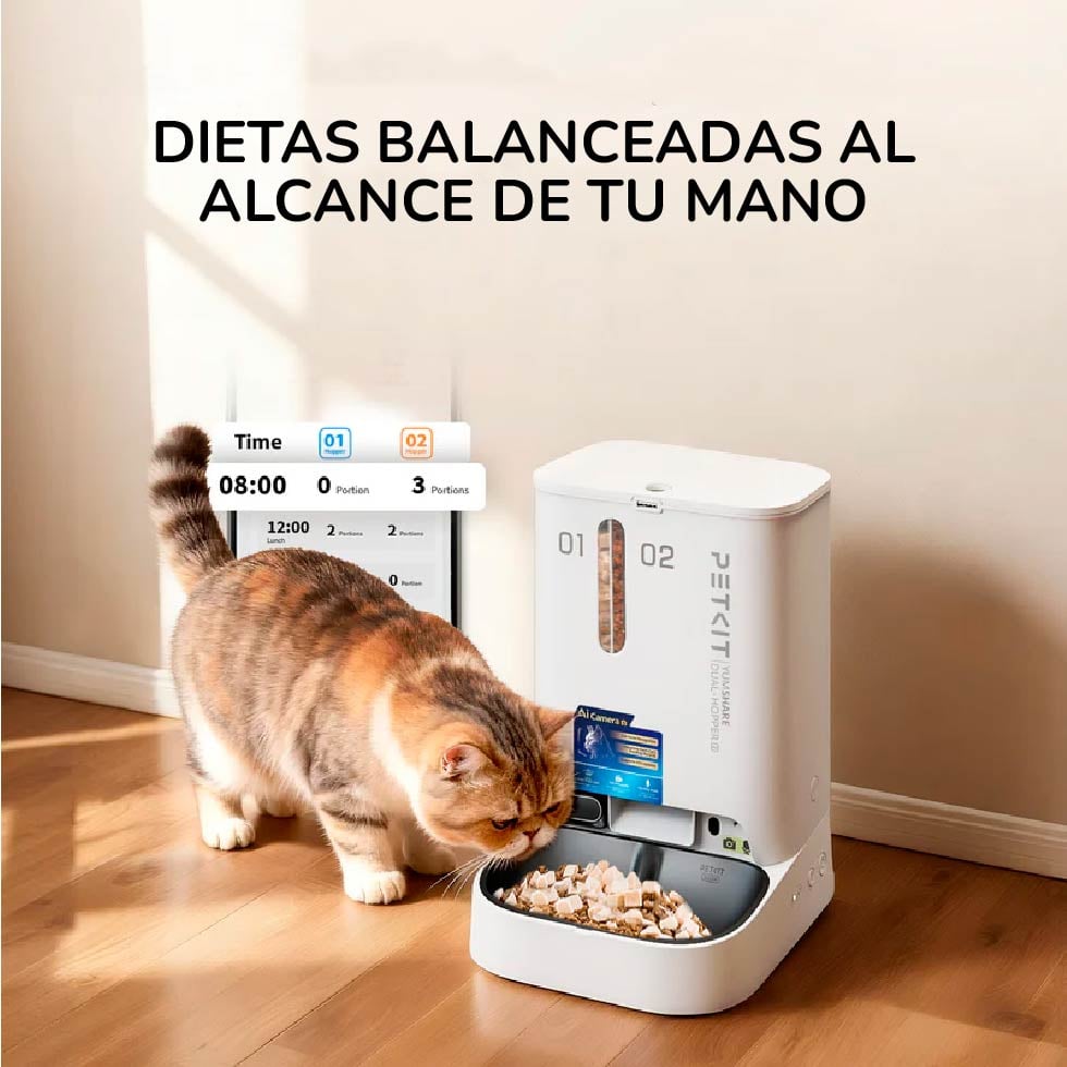ETKIT YUMSHARE DUAL-HOPPER 2 COMEDERO INTELIGENTE CON CÁMARA - 3