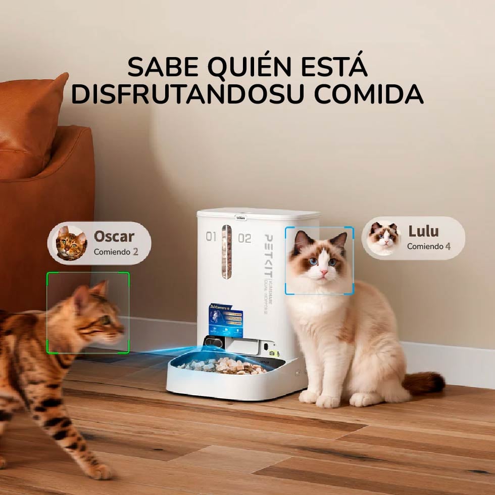 ETKIT YUMSHARE DUAL-HOPPER 2 COMEDERO INTELIGENTE CON CÁMARA - 4