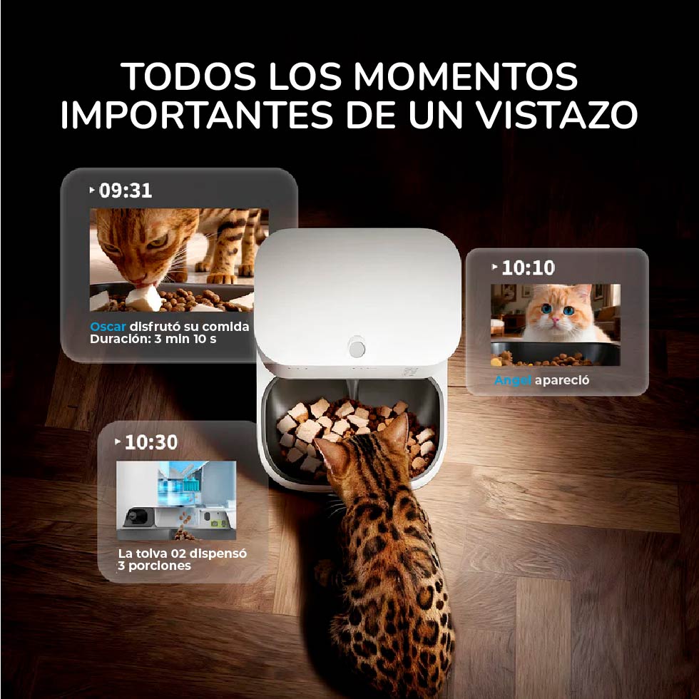 ETKIT YUMSHARE DUAL-HOPPER 2 COMEDERO INTELIGENTE CON CÁMARA - 6