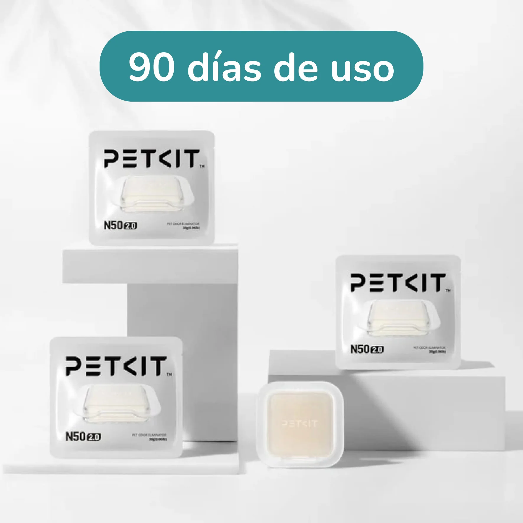 ELIMINADOR DE OLORES PETKIT N50 2.0 PARA ARENERO AUTOMÁTICO – PACK 3 - 2