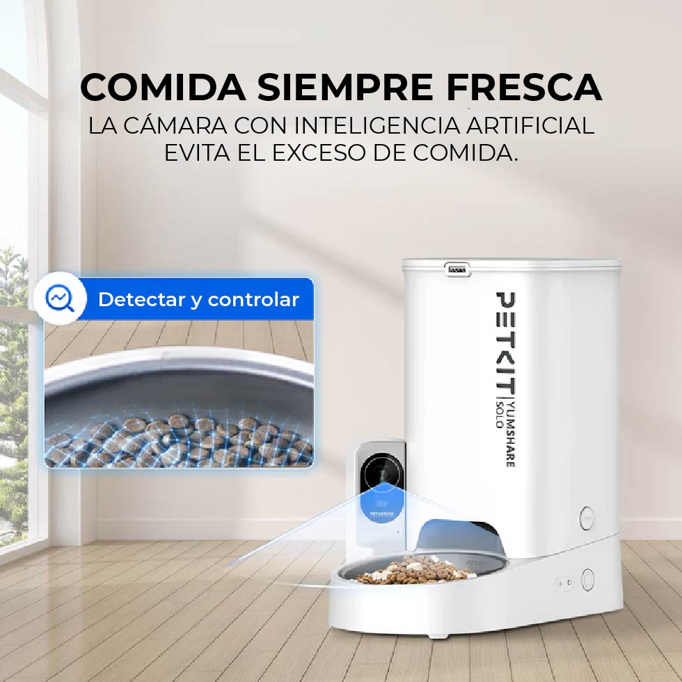 COMEDERO AUTOMÁTICO PETKIT YUMSHARE SOLO CON CÁMARA FULL HD - 2