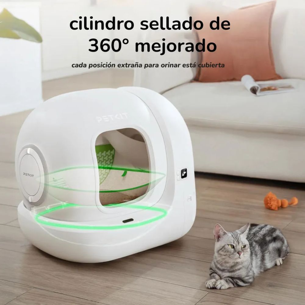 PETKIT PURAMAX 2 PREMIUM ARENERO AUTOMÁTICO PARA GATOS CON ACCESORIOS - 4