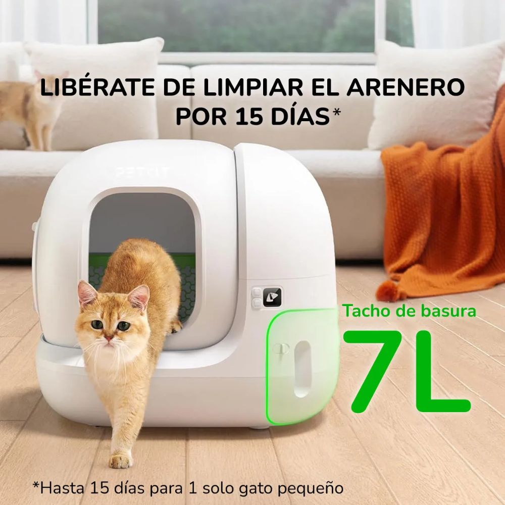 PETKIT PURAMAX 2 PREMIUM ARENERO AUTOMÁTICO PARA GATOS CON ACCESORIOS - 7