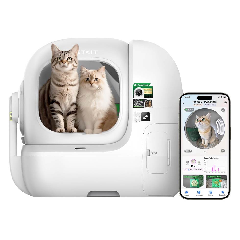 ARENERO AUTOMÁTICO INTELIGENTE PETKIT PUROBOT MAX PRO 2 CON CÁMARA IA - 1