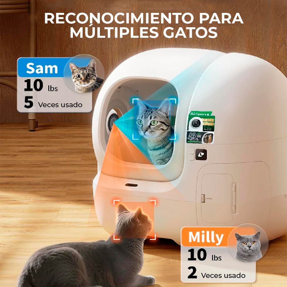 ARENERO AUTOMÁTICO INTELIGENTE PETKIT PUROBOT MAX PRO 2 CON CÁMARA IA - 2