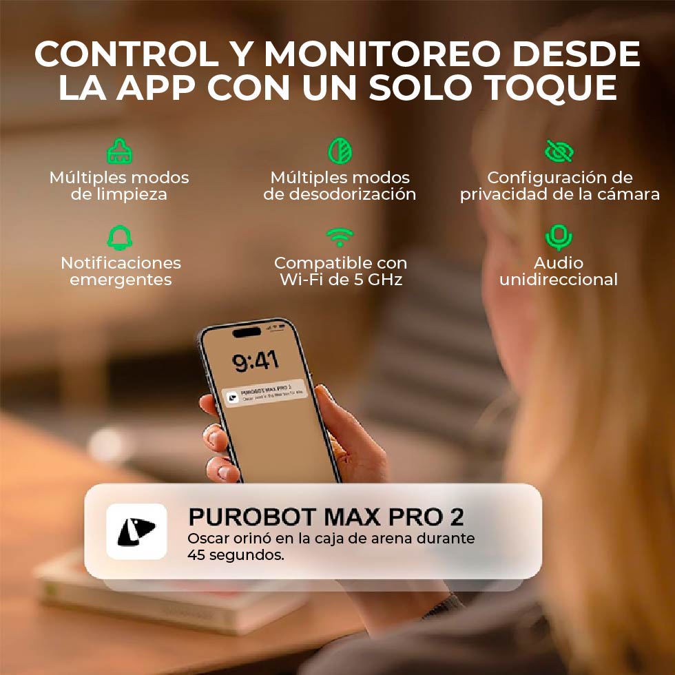 ARENERO AUTOMÁTICO INTELIGENTE PETKIT PUROBOT MAX PRO 2 CON CÁMARA IA - 5