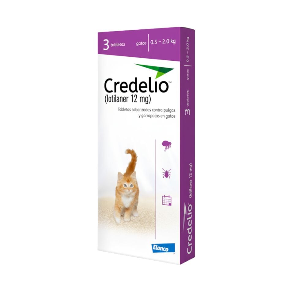 CREDELIO 12 MG ANTIPARASITARIO PARA GATOS 0.5 A 2 KG - 1