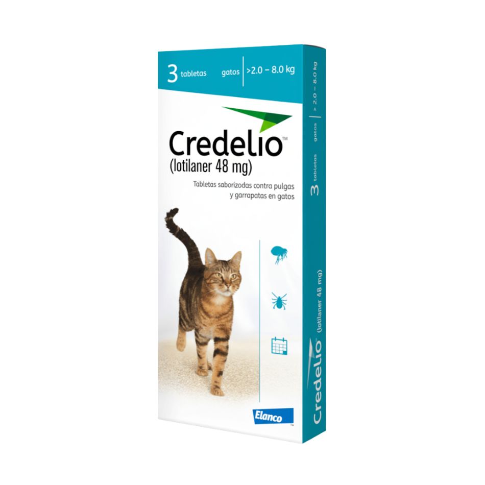 CREDELIO 48 MG ANTIPARASITARIO PARA GATOS – 2 A 8 KG - 1