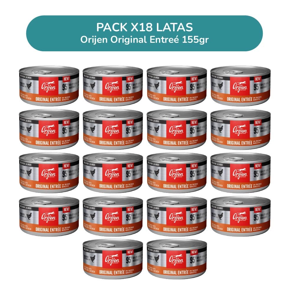 ORIJEN ALIMENTO HÚMEDO GATOS 155G X 18 LATAS - 1