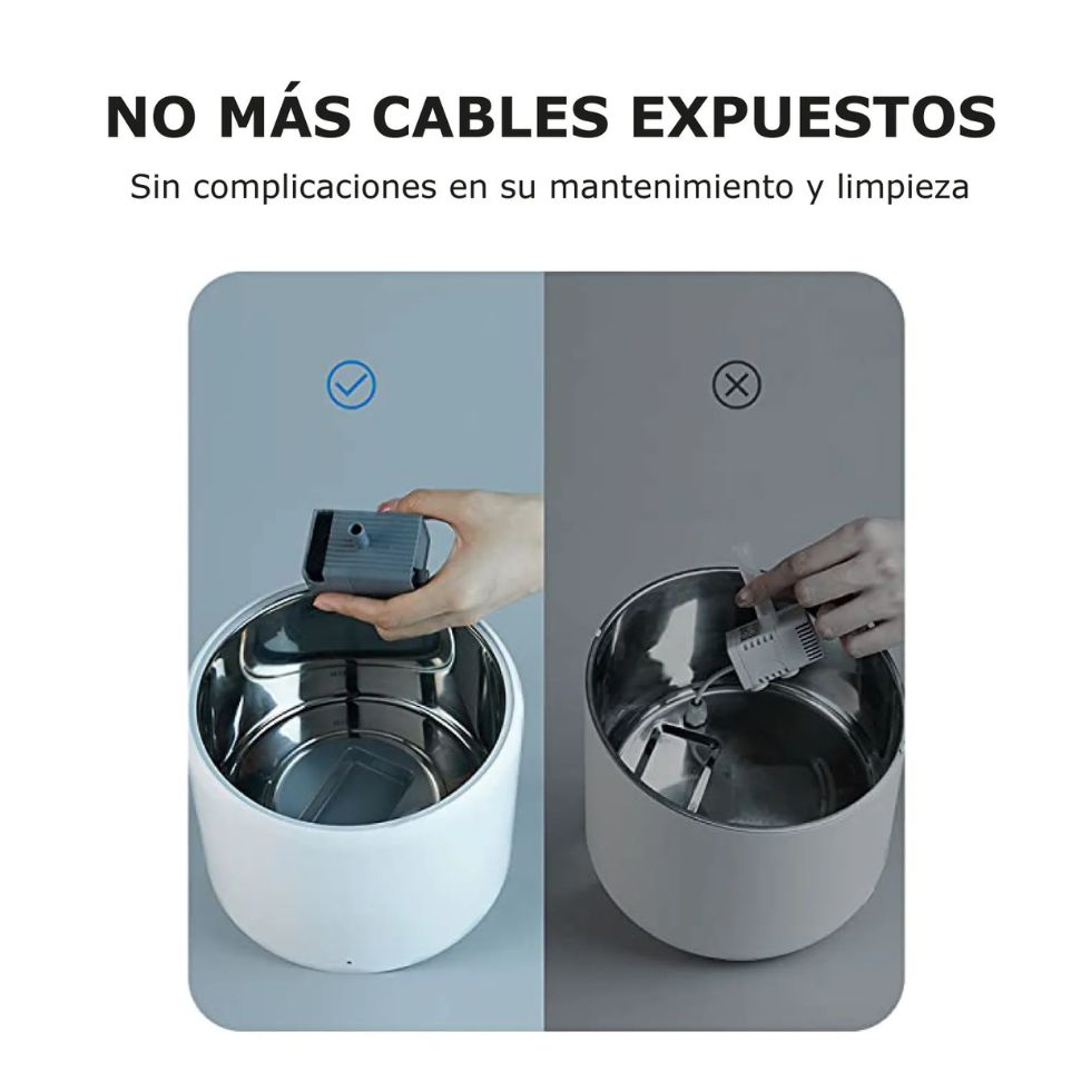 FUENTE DE AGUA PETKIT EVERSWEET 3 PRO - ACERO INOXIDABLE - 5