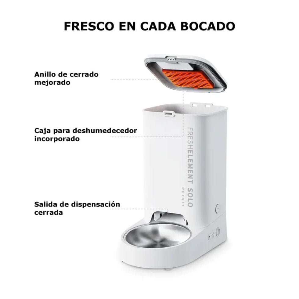 COMEDERO AUTOMÁTICO PETKIT SOLO BLANCO - 2