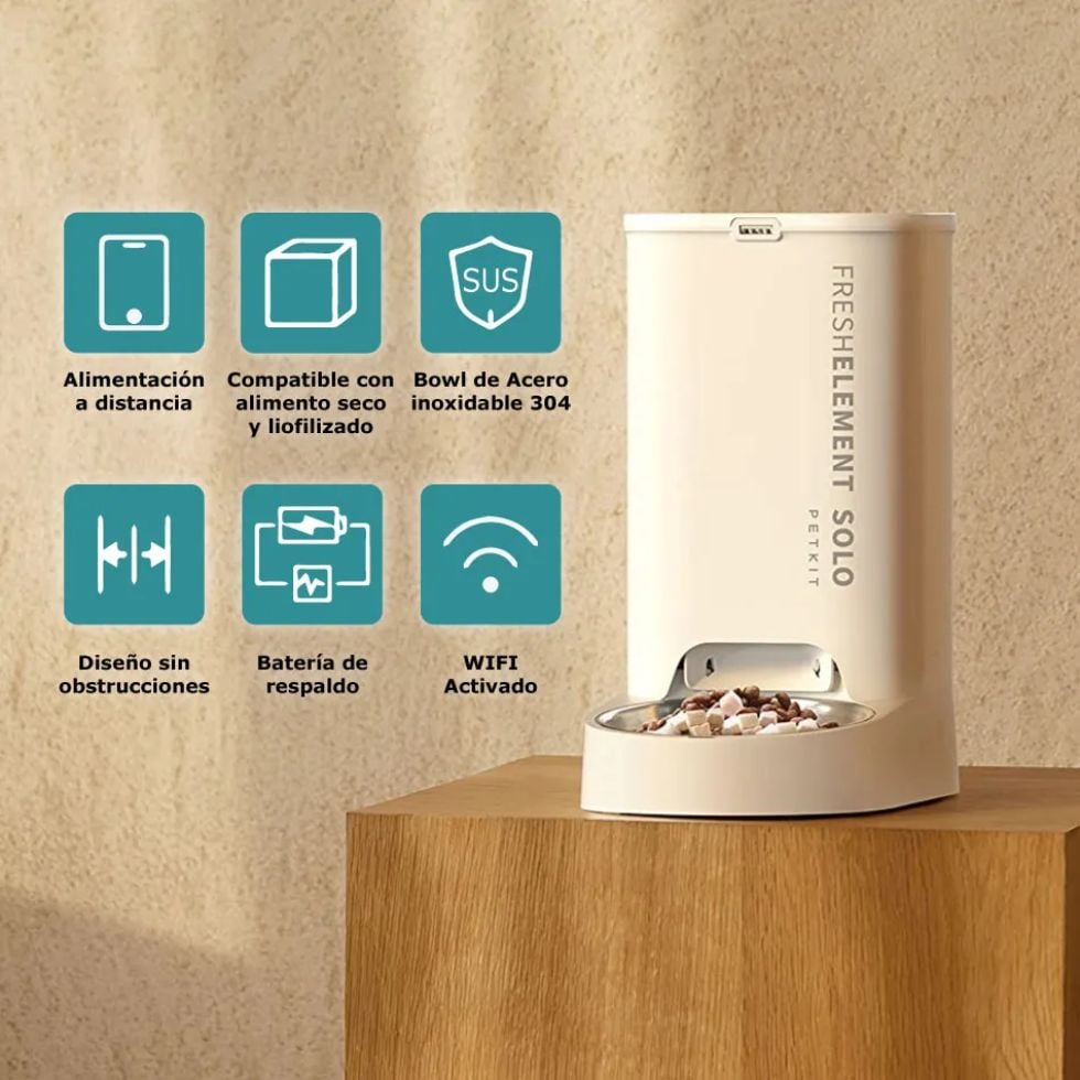 COMEDERO AUTOMÁTICO PETKIT SOLO BLANCO - 3