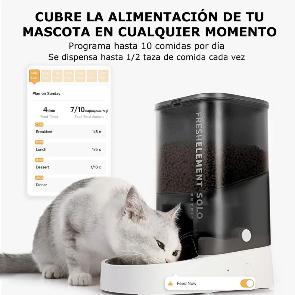 COMEDERO AUTOMÁTICO PETKIT SOLO BLANCO - 4