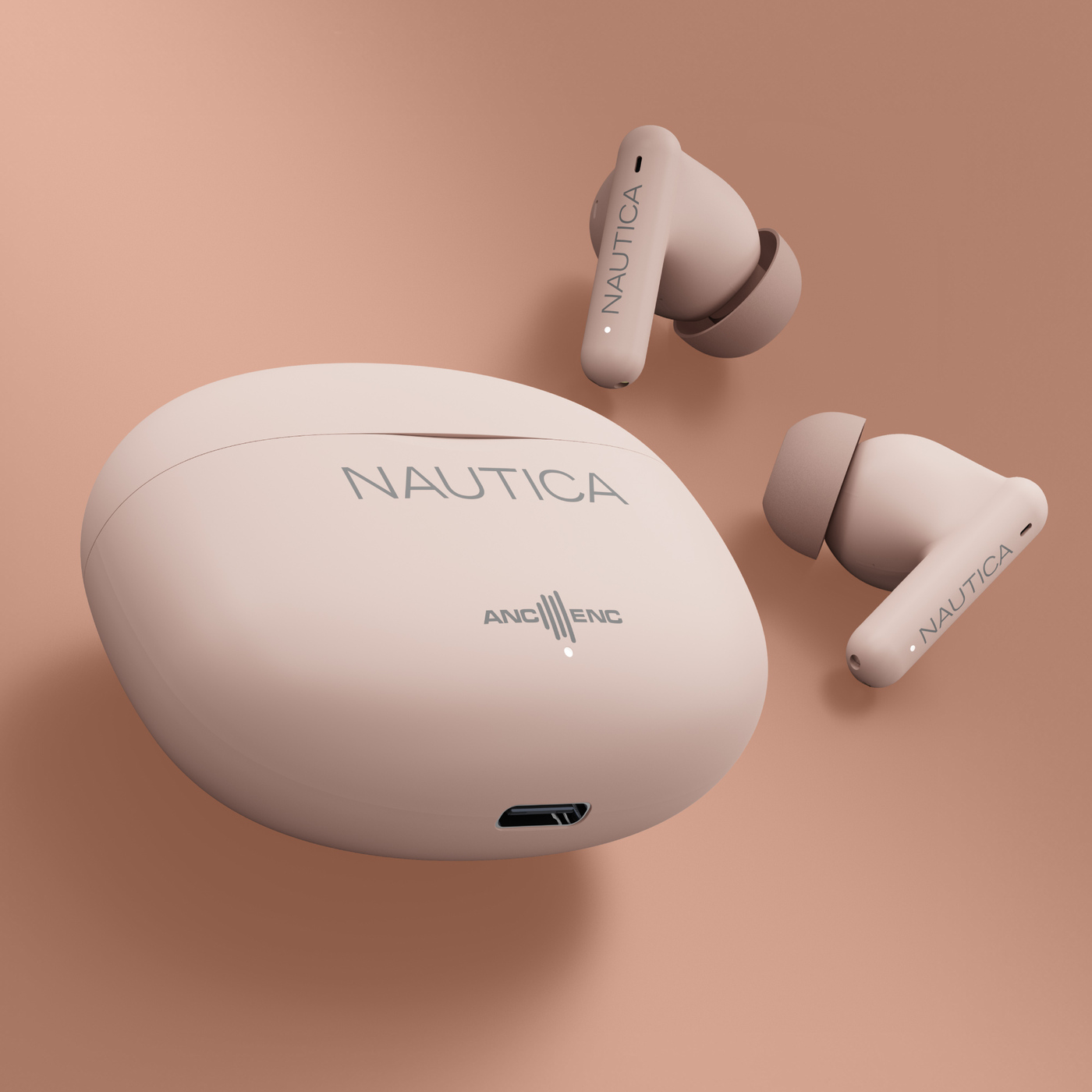AUDÍFONOS INALÁMBRICOS NAUTICA NOISE CANCELLING ANC+ENC T680 GRAY-NUDE - 3