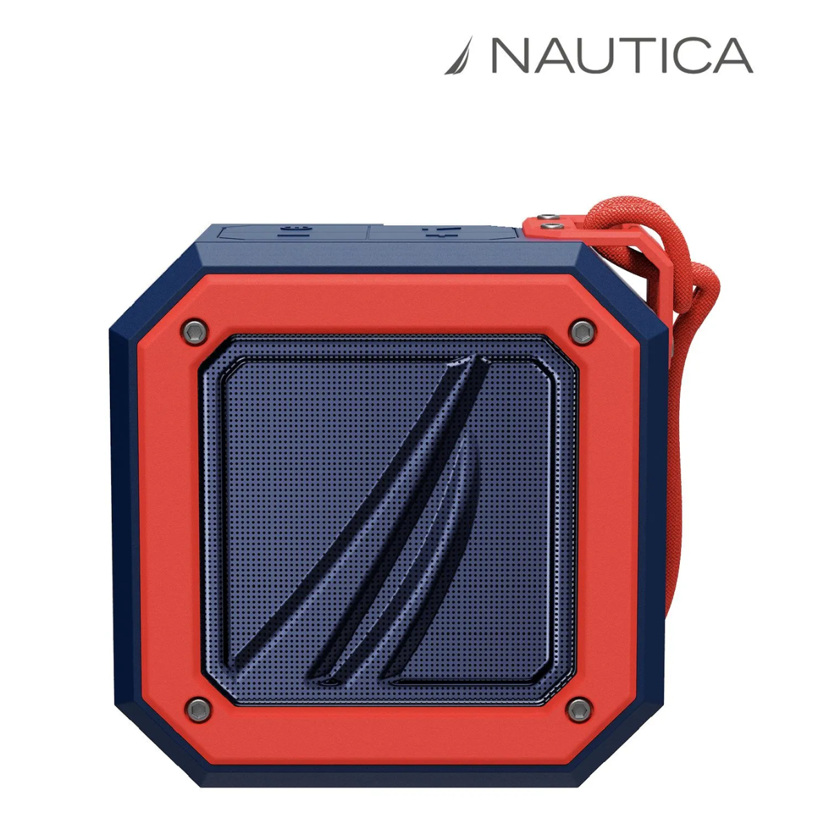 PARLANTE PORTÁTIL BLUETOOTH PARA EXTERIORES NÁUTICA S100 NAVY-ROJO - 1