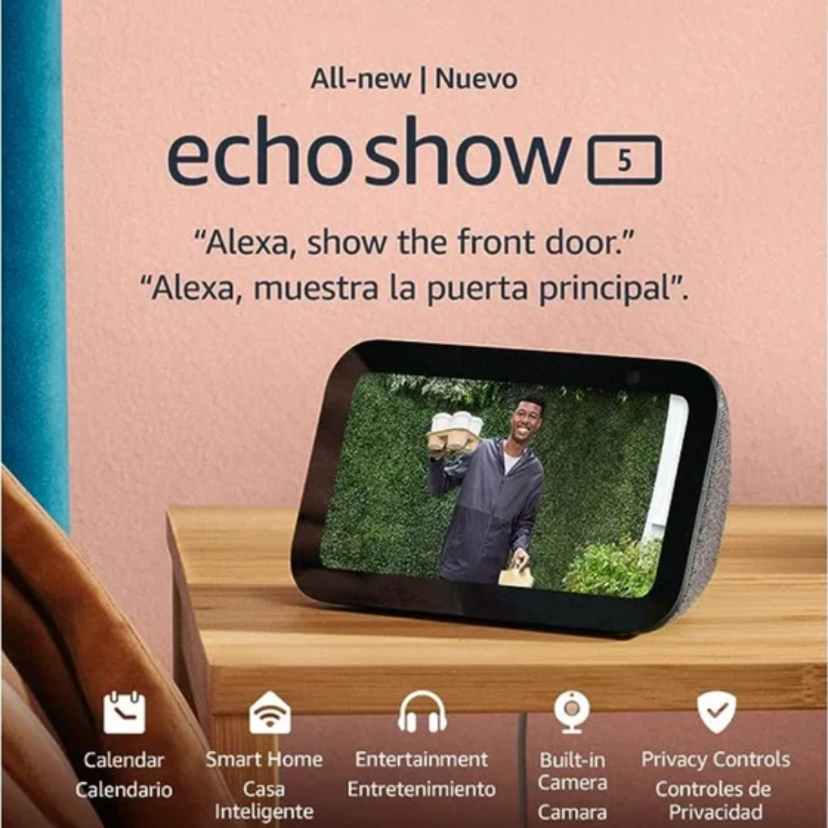 PARLANTE BLUETOOTH AMAZON ECHO SHOW 5 (3RA GEN) NEGRO - 4
