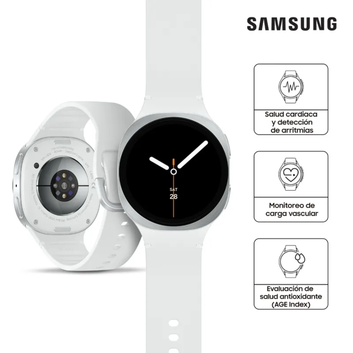 GALAXY WATCH 8 40MM SILVER | SMARTWATCH ELEGANTE CON TECNOLOGÍA BLUETOOTH Y SALUD AVANZADA - 4