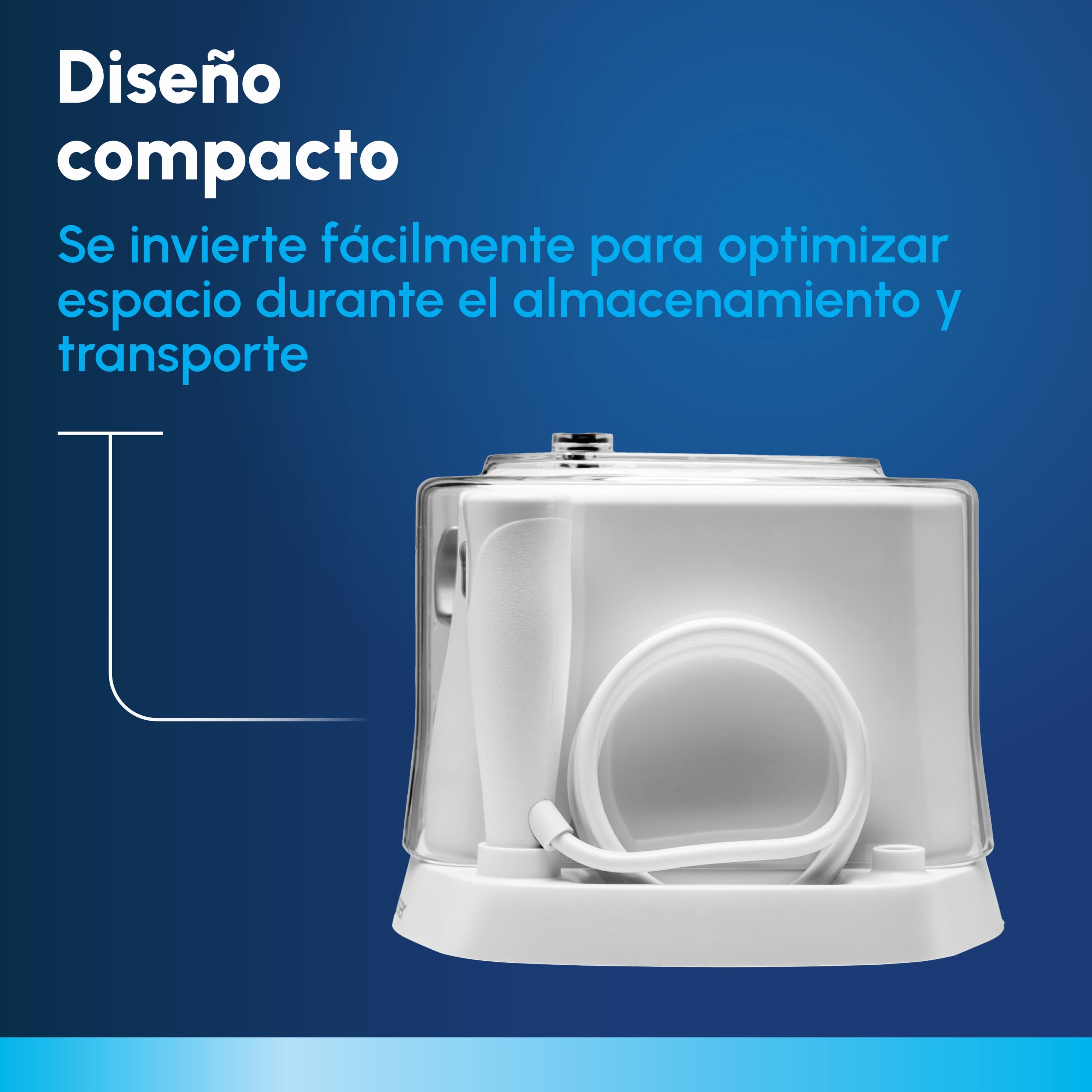 IRRIGADOR BUCAL WATERPIK NANO WP 310 SOBREMESA 3 NIVELES DE PRESIÓN 2 BOQUILLAS BLANCO - 6