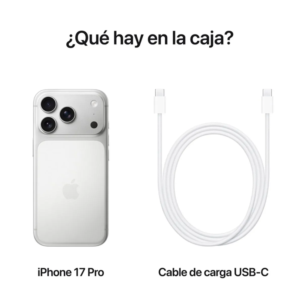 IPHONE 17 PRO MAX 256 GB - SILVER + REGALO - 7